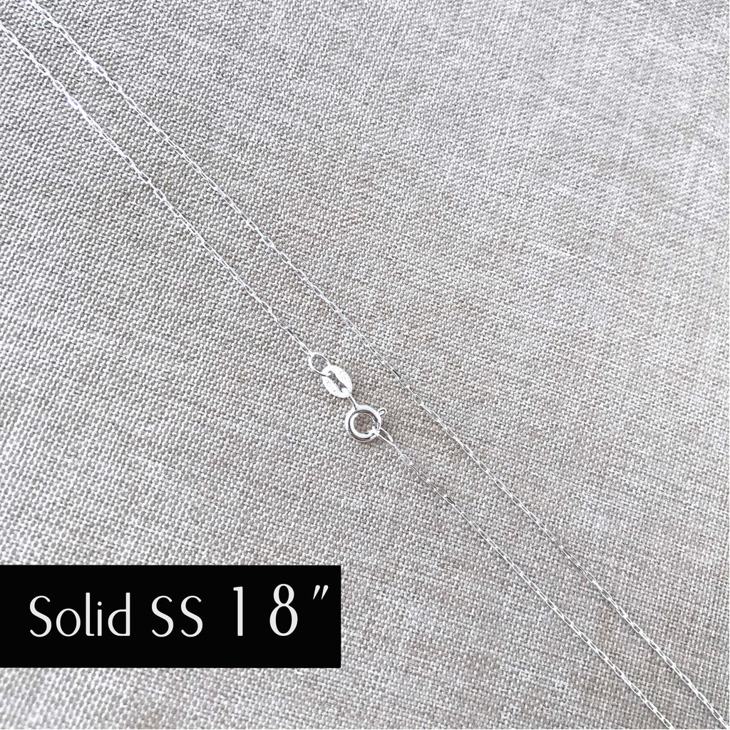 18" - 925 India Sterling Silver Chain - Super Fine - 18 Inch - Wholesale Chain - Spring Ring Clasp - .925 India Stamped - Cable Chain The Attic Exchange