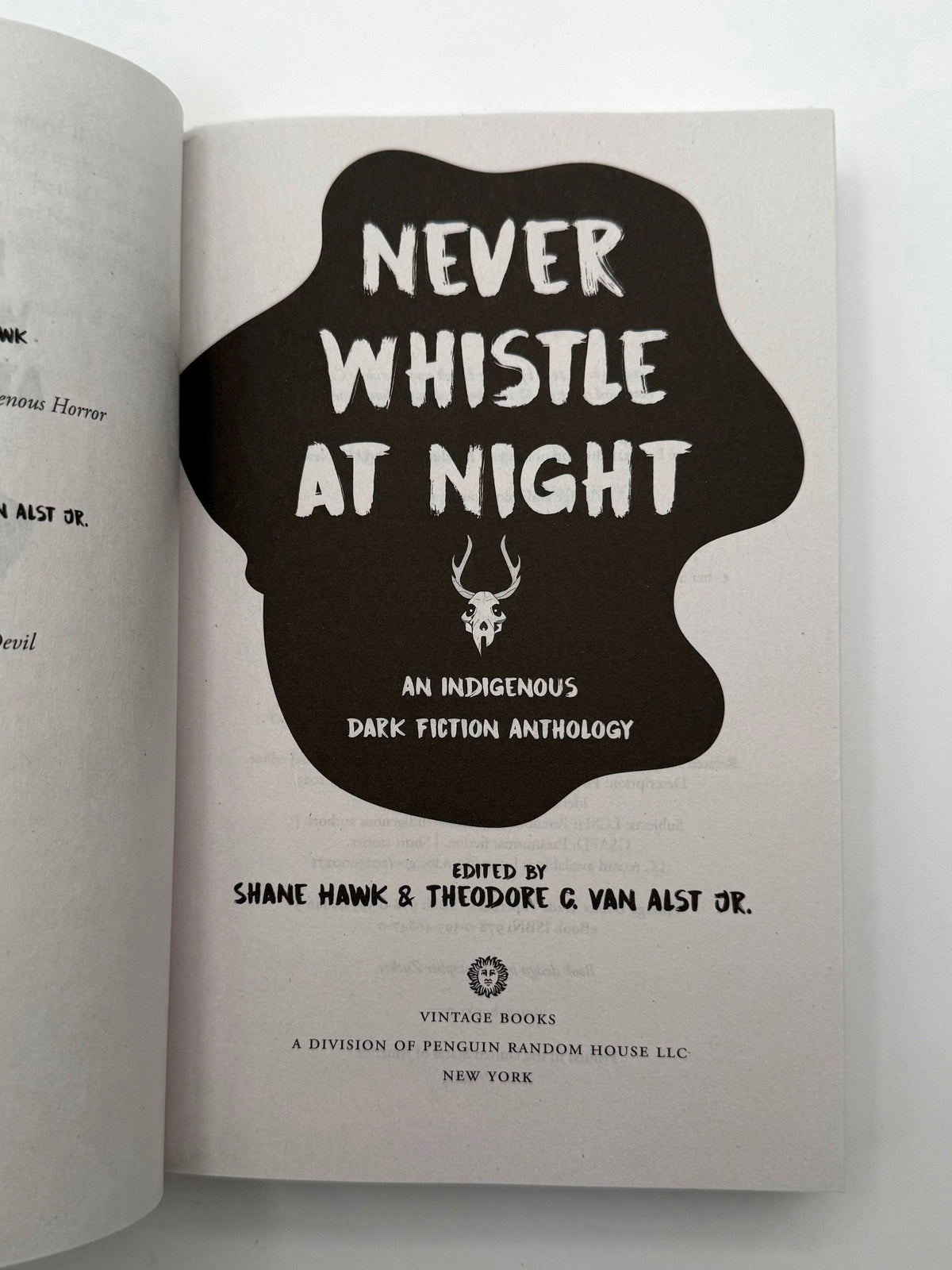 Never Whistle at Night: An Indigenous Dark Fiction Anthology Cedar Leaf Books