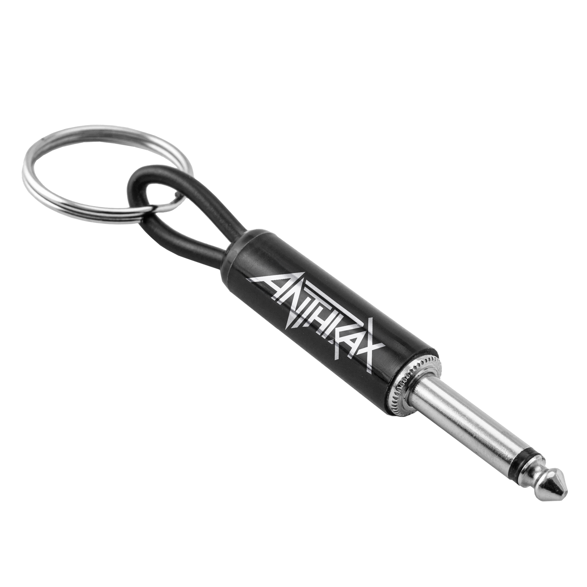 Anthrax Logo Guitar Plug Keychain Pluginz Keychains