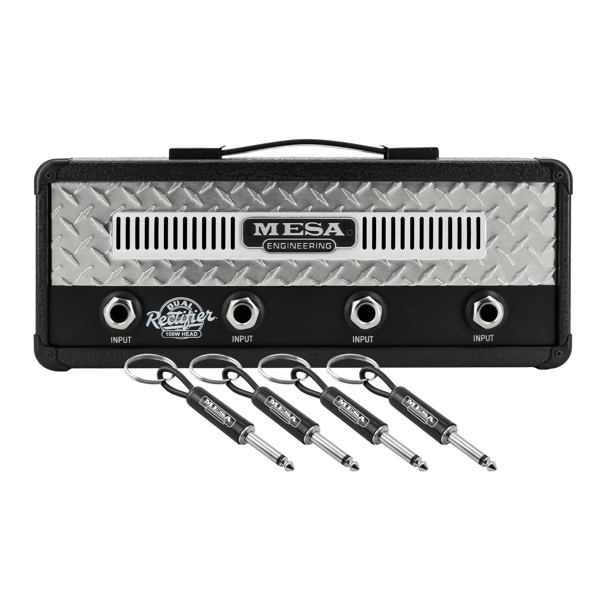 Mesa Boogie Dual Rectifier Chrome Jack Rack® Pluginz Keychains