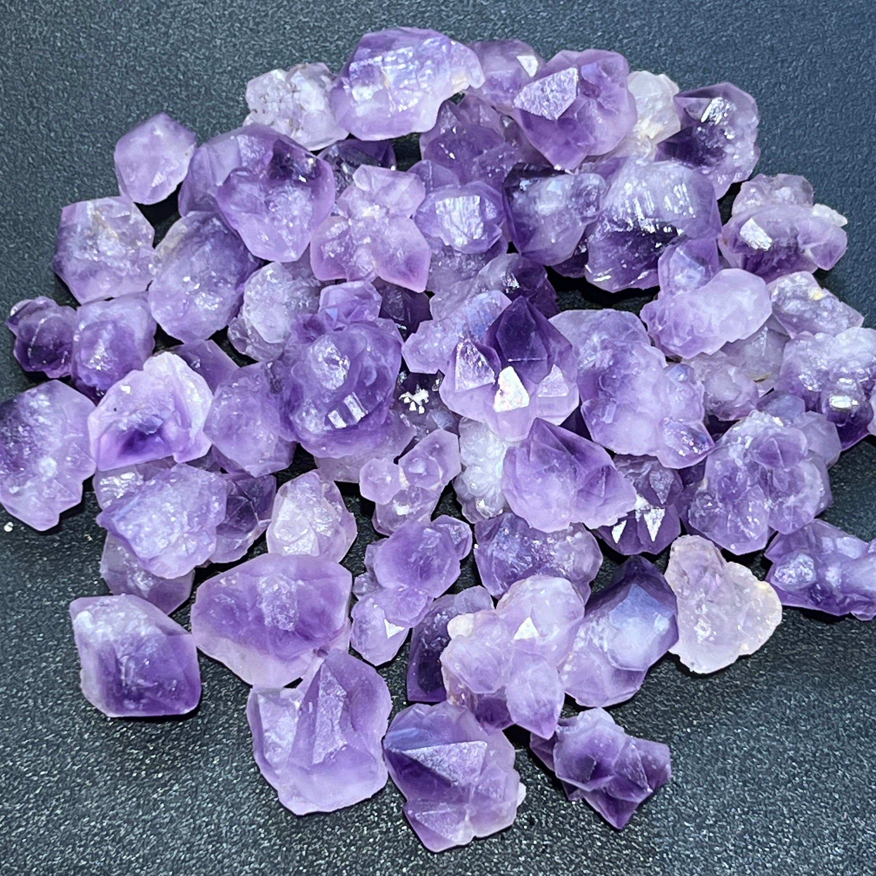 Amethyst Mini Crystal Clusters (1/2 lb)(8 oz) Half Pound Bulk Wholesale Lot Raw Gemstones Healing Crystals And Stones Amazing Crystals