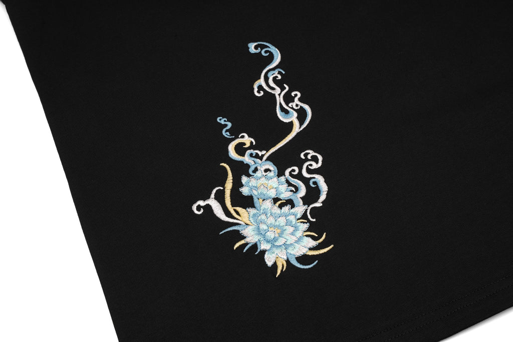 ET517 Blue Kirin Embroidered Tee Niepce