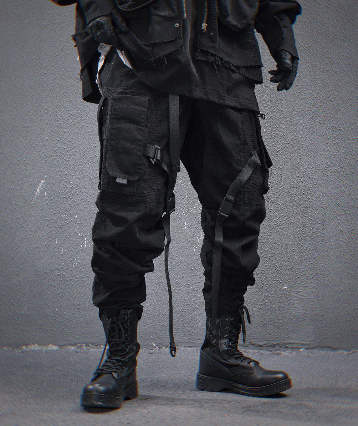 HiP46 Black NX Cargo Pants Niepce