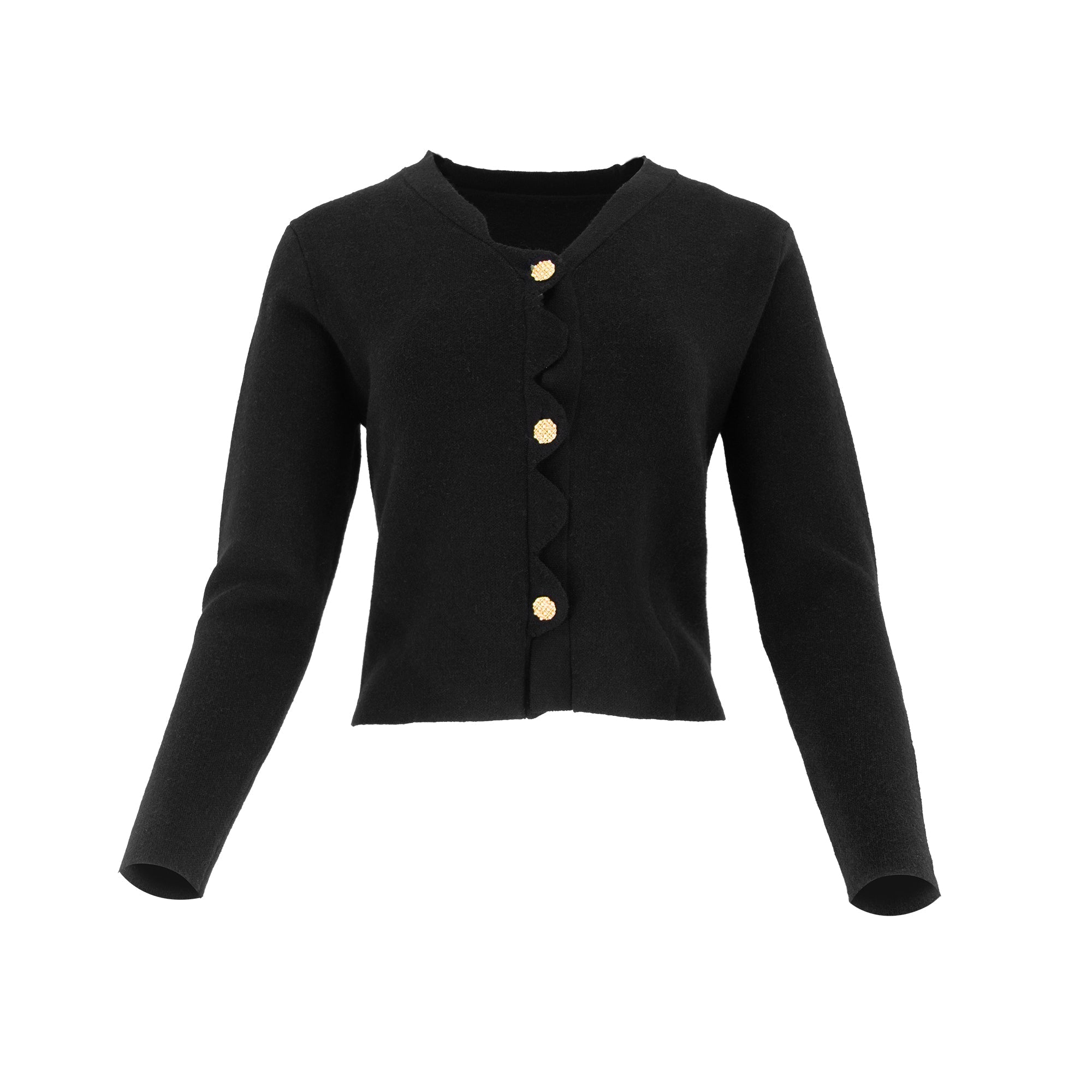 SCALLOP KNIT CARDIGAN profile-nyc