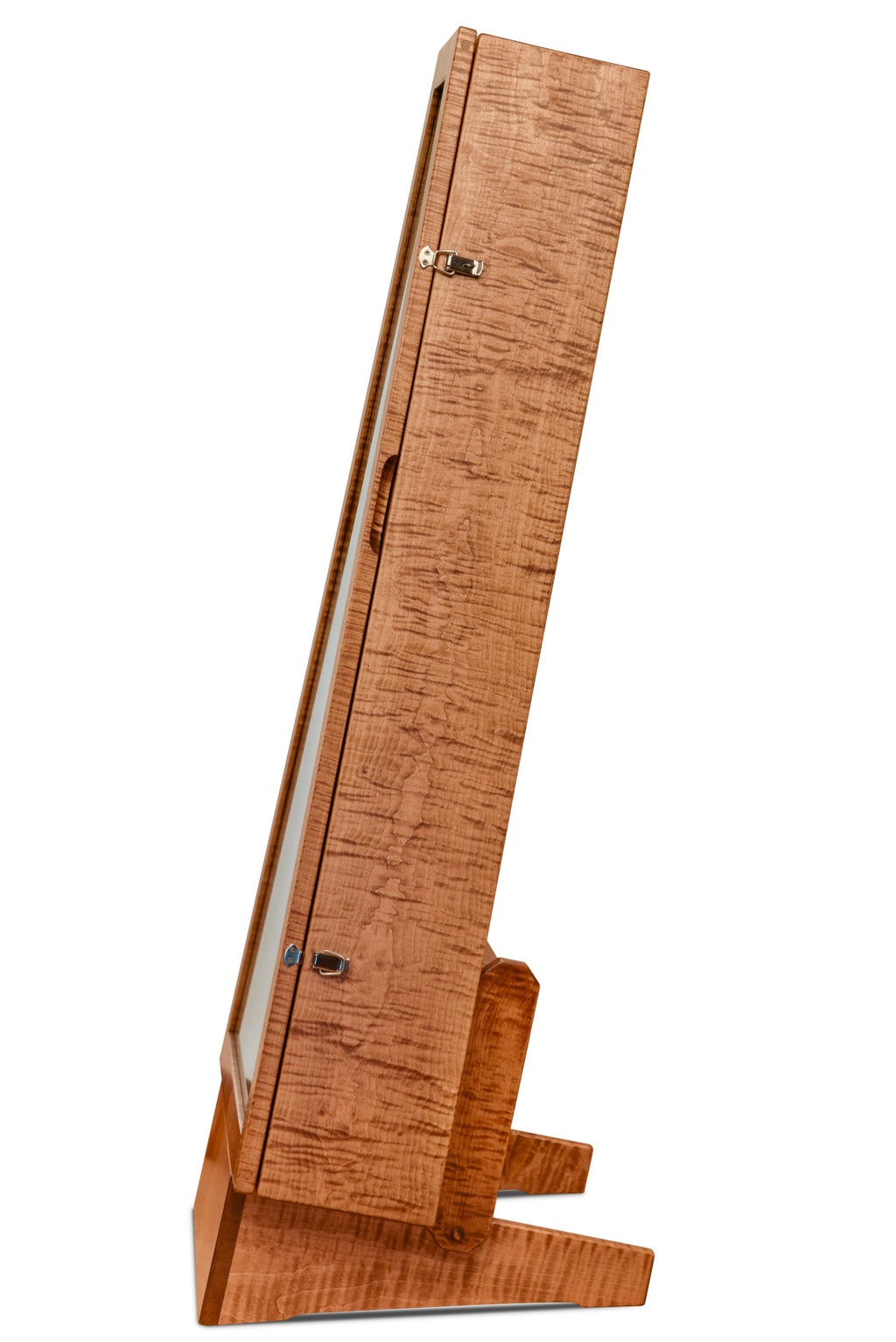 ClimaStand Triangle Humidor with Base - Flamed Maple With Provincial Stain Acoustic Remedy Cases