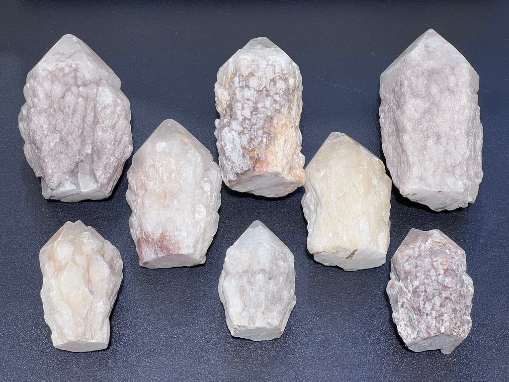 Candle Quartz Standing Crystal Point Towers ( S / M / L ) Rough Raw Carving Amazing Crystals