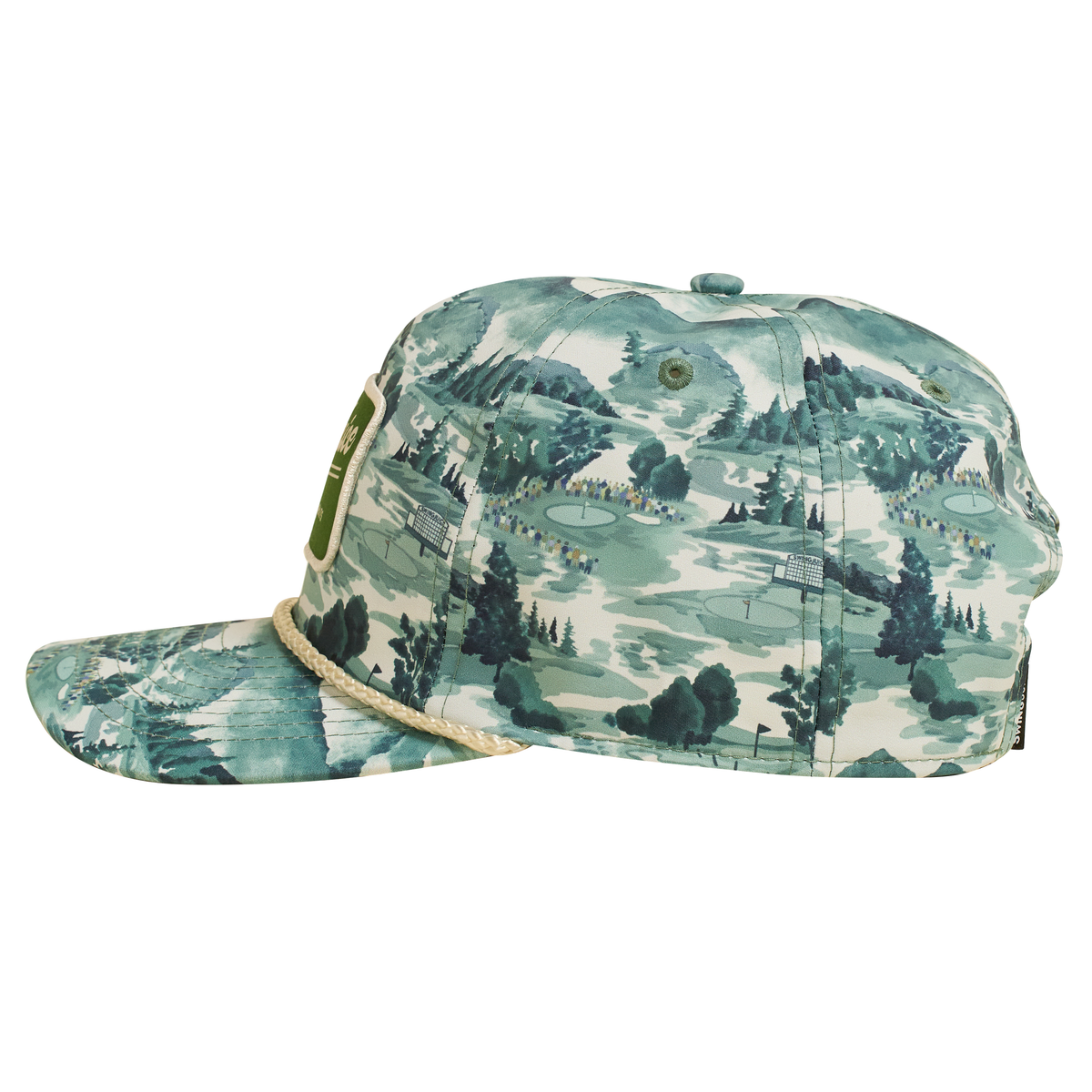 Golf Georgia Landscape Unisex Rope Hat Green O/S SwingJuice LLC