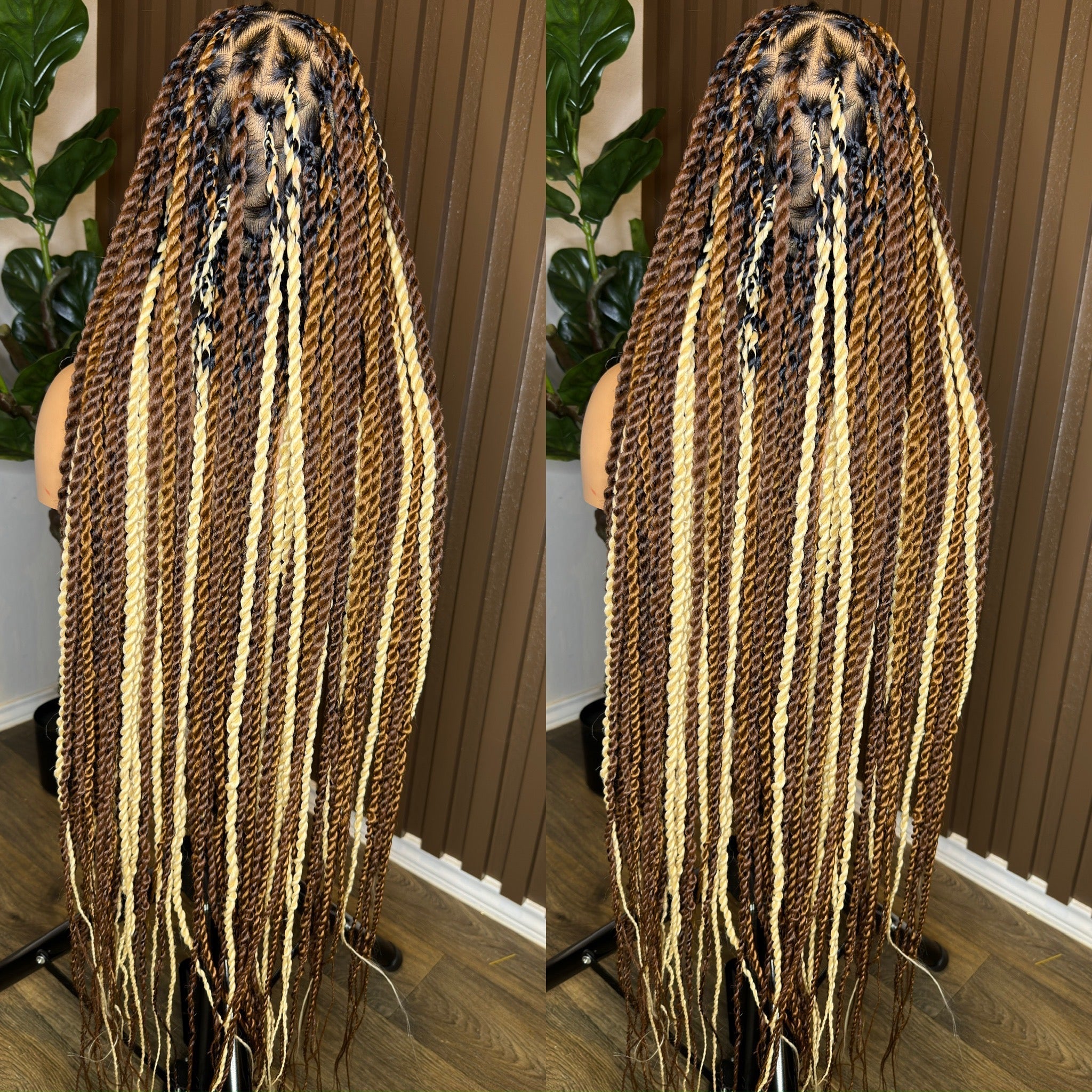 Jumbo twist two tone braided wig HOL stores