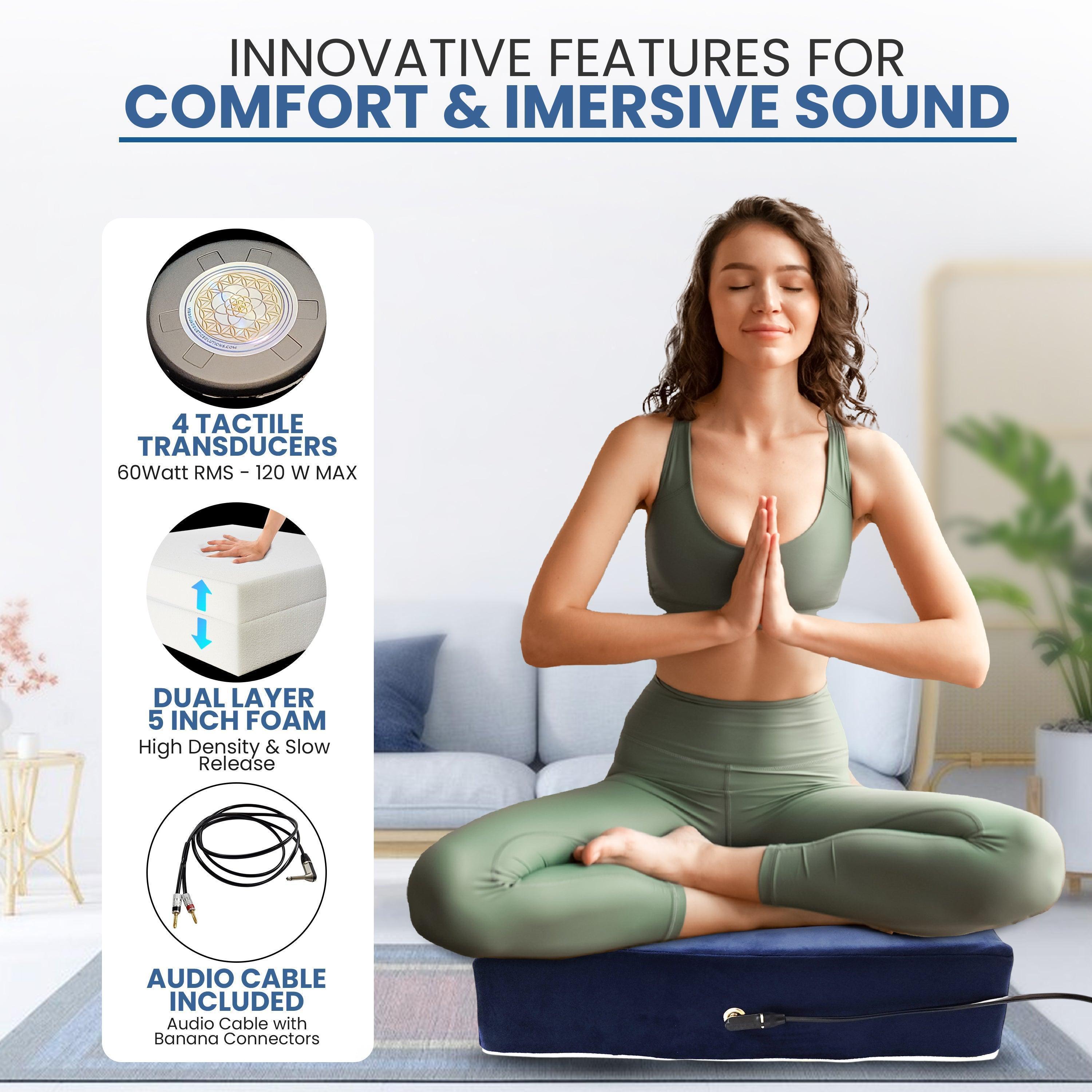 Vibroacoustic Therapy Meditation Cushion bundle with custom amplifier Vibroacoustic Solutions