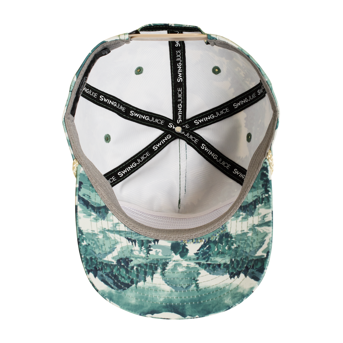 Golf Georgia Landscape Unisex Rope Hat Green O/S SwingJuice LLC