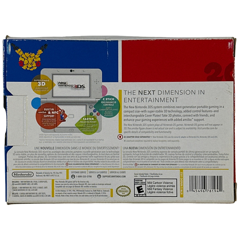 New Nintendo 3DS Pokemon 20th Anniversary Edition - Nintendo 3DS Retro Gaming of Denver