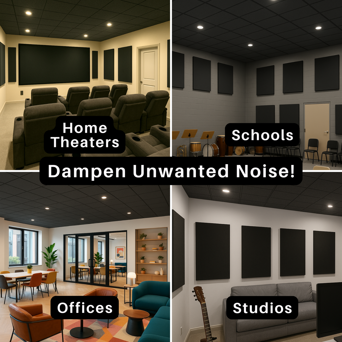 Acoustic Foam Drop Ceiling Tiles SoundAssured
