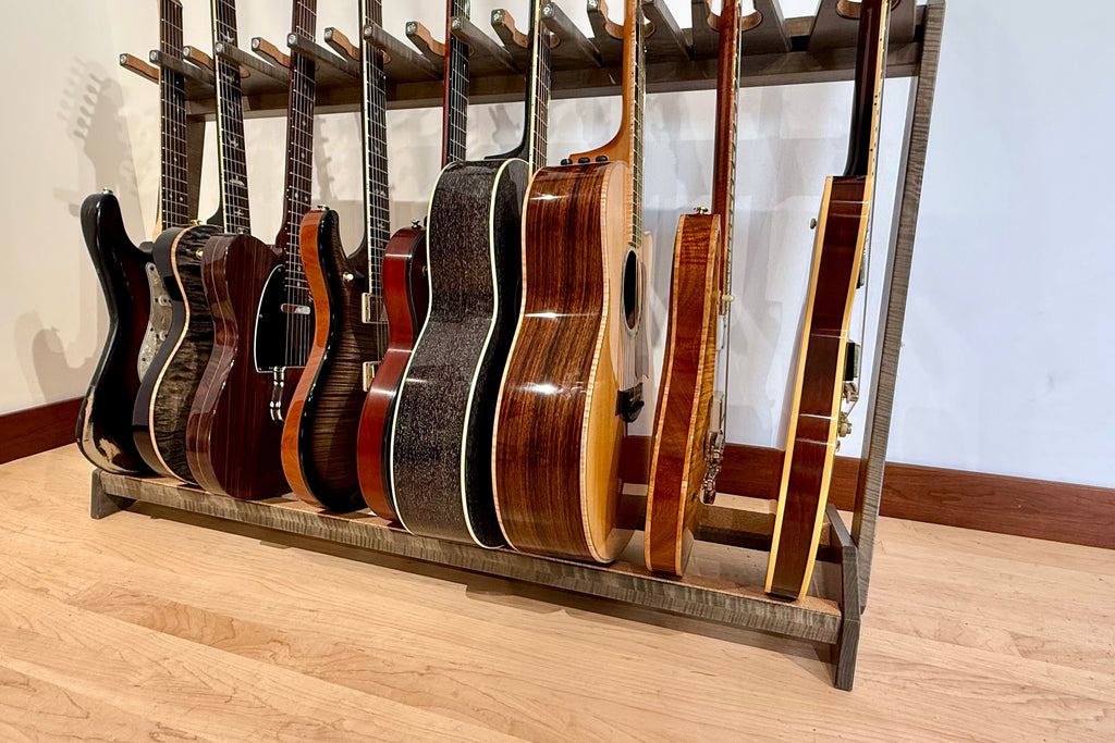 Traditional StringRack - Flamed Maple - Antique Slate Acoustic Remedy Cases