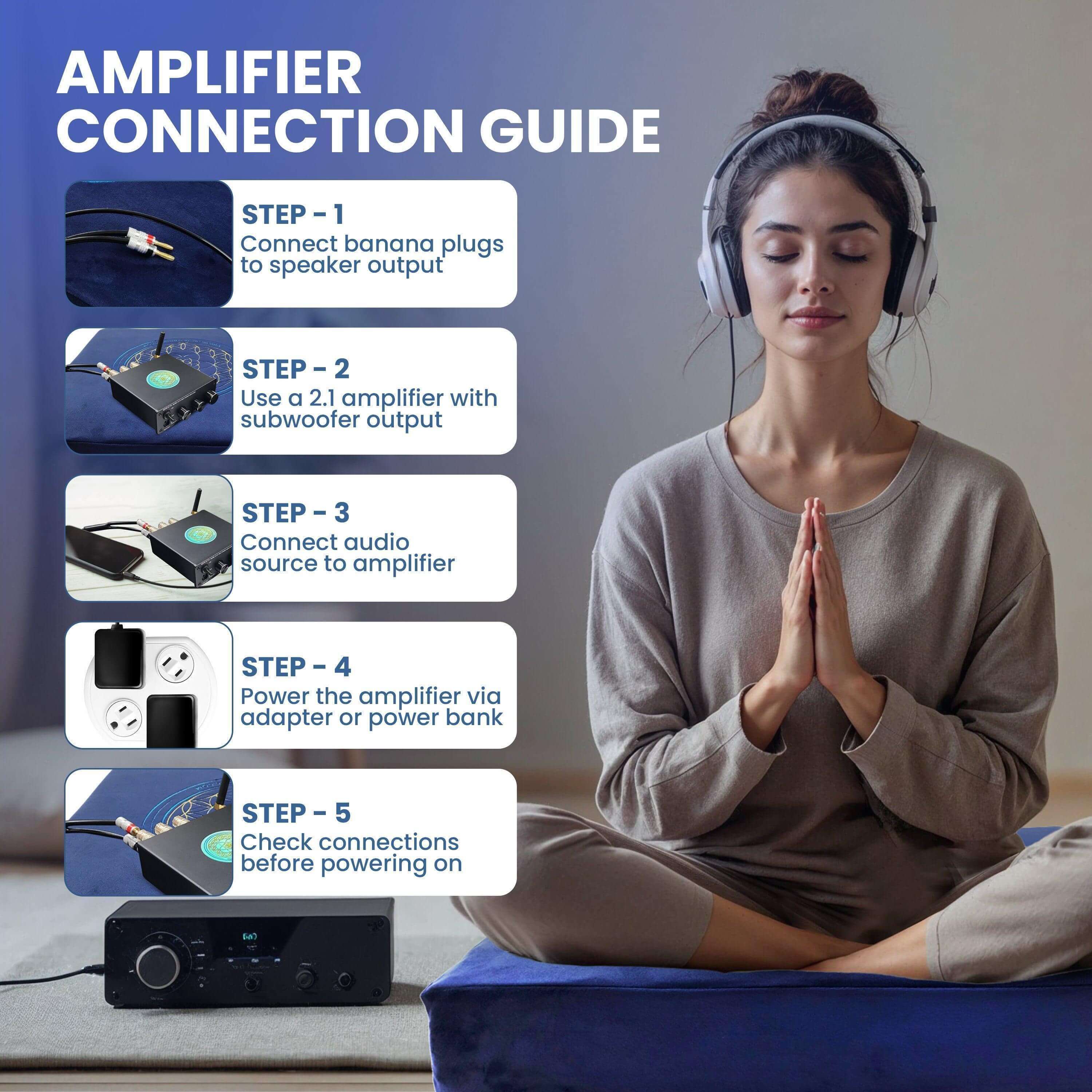 Vibroacoustic Therapy Zafu Meditation Cushion with custom amplifier Vibroacoustic Solutions