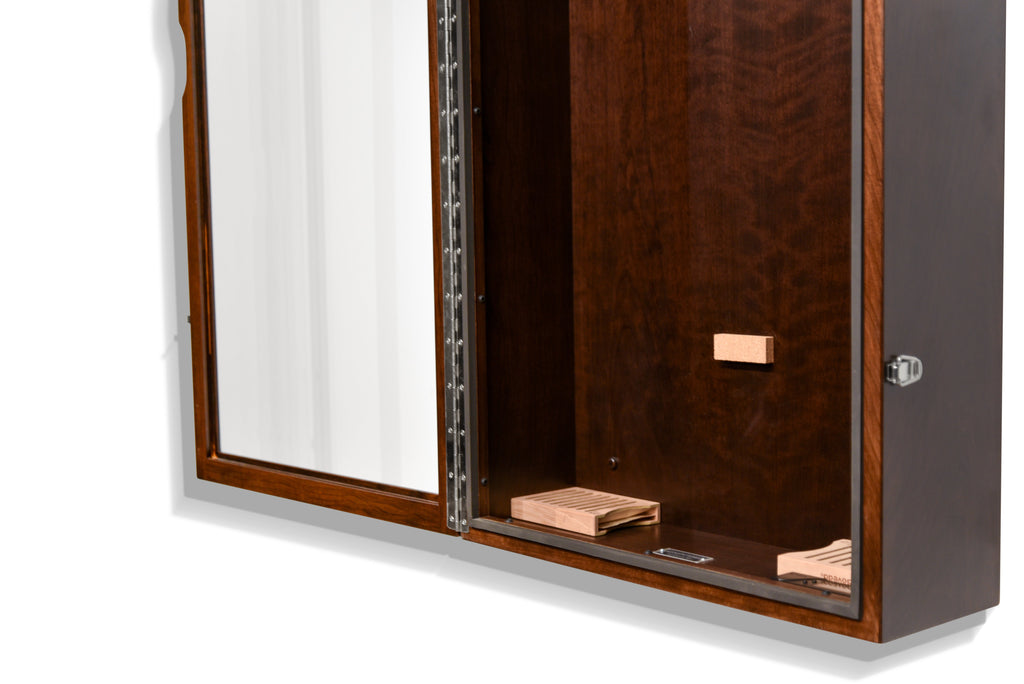 ClimaCase Rectangle Humidor - Cherry with Onyx Stain Acoustic Remedy Cases
