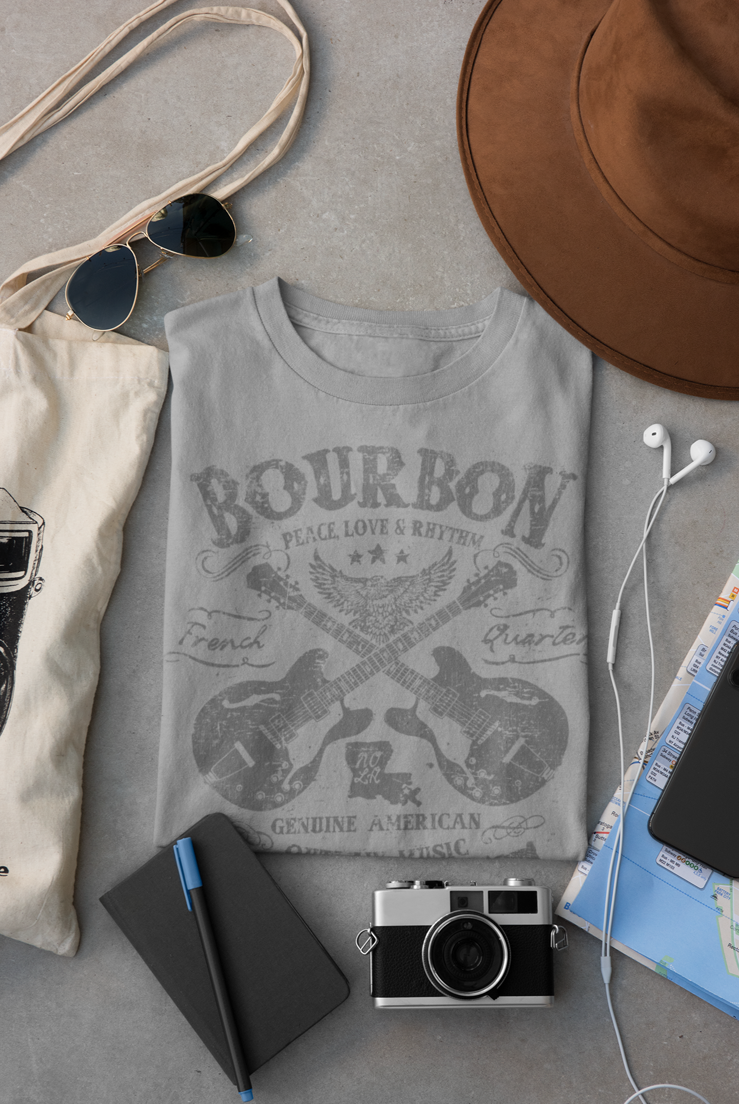 Bourbon Street Outlaw Design T-Shirt Taboo