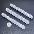 Selenite Satin Spar Crystal Spiral Wand Carving (5-6 Inches) Amazing Crystals