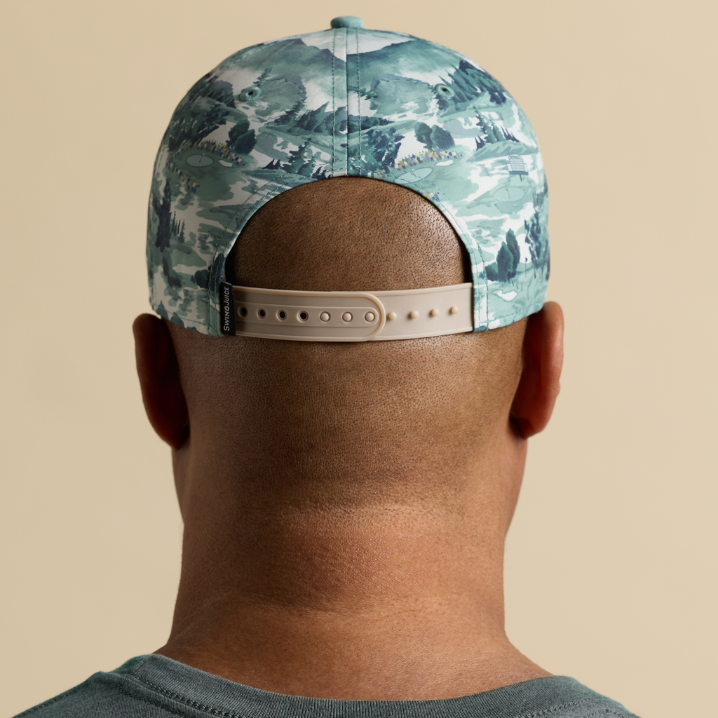 Golf Georgia Landscape Unisex Rope Hat Green O/S SwingJuice LLC