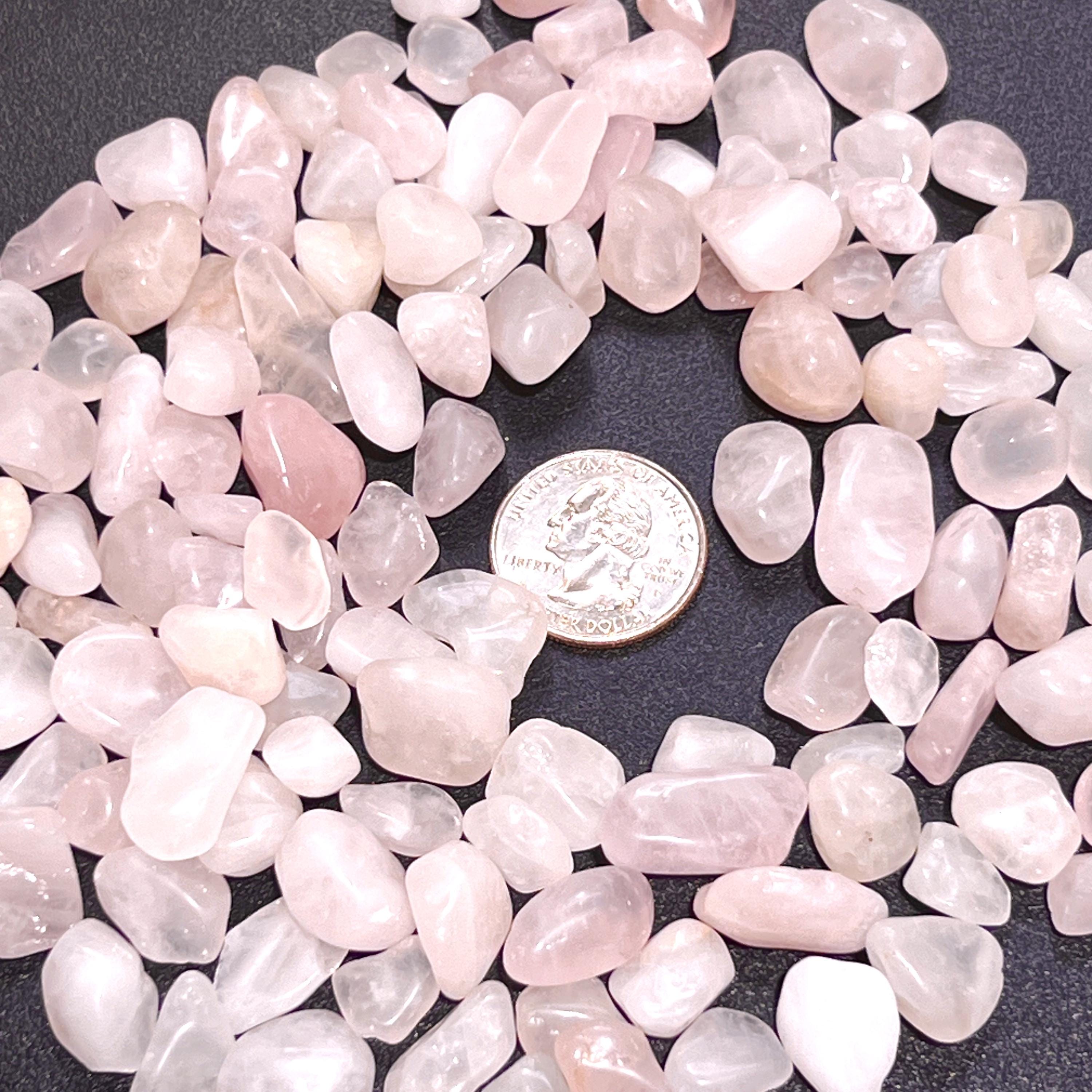 Pink Rose Quartz Small Tumbled Stones (By The Ounce or Pound) Wholesale Amazing Crystals