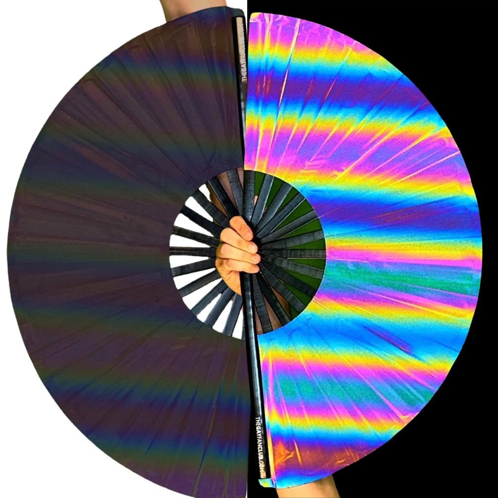 Eclipse Reflective Rainbow Fan The Gay Fan Club