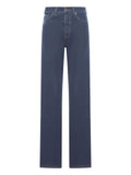Miu Miu Women Embroidered-Logo Flock Jeans Luosophy