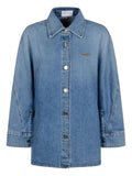 Givenchy Women Cocoon Denim Shirt Luosophy