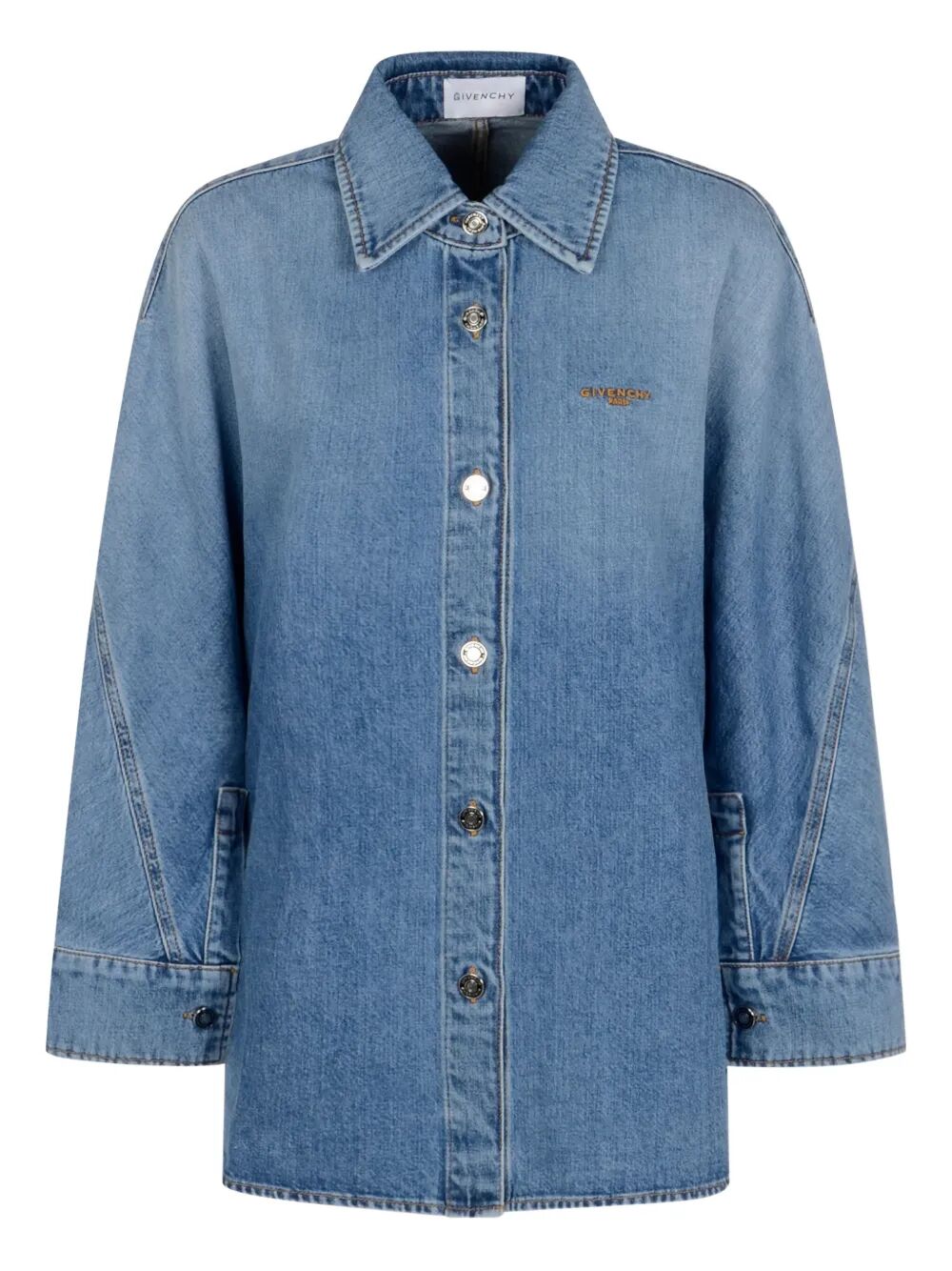 Givenchy Women Cocoon Denim Shirt Luosophy