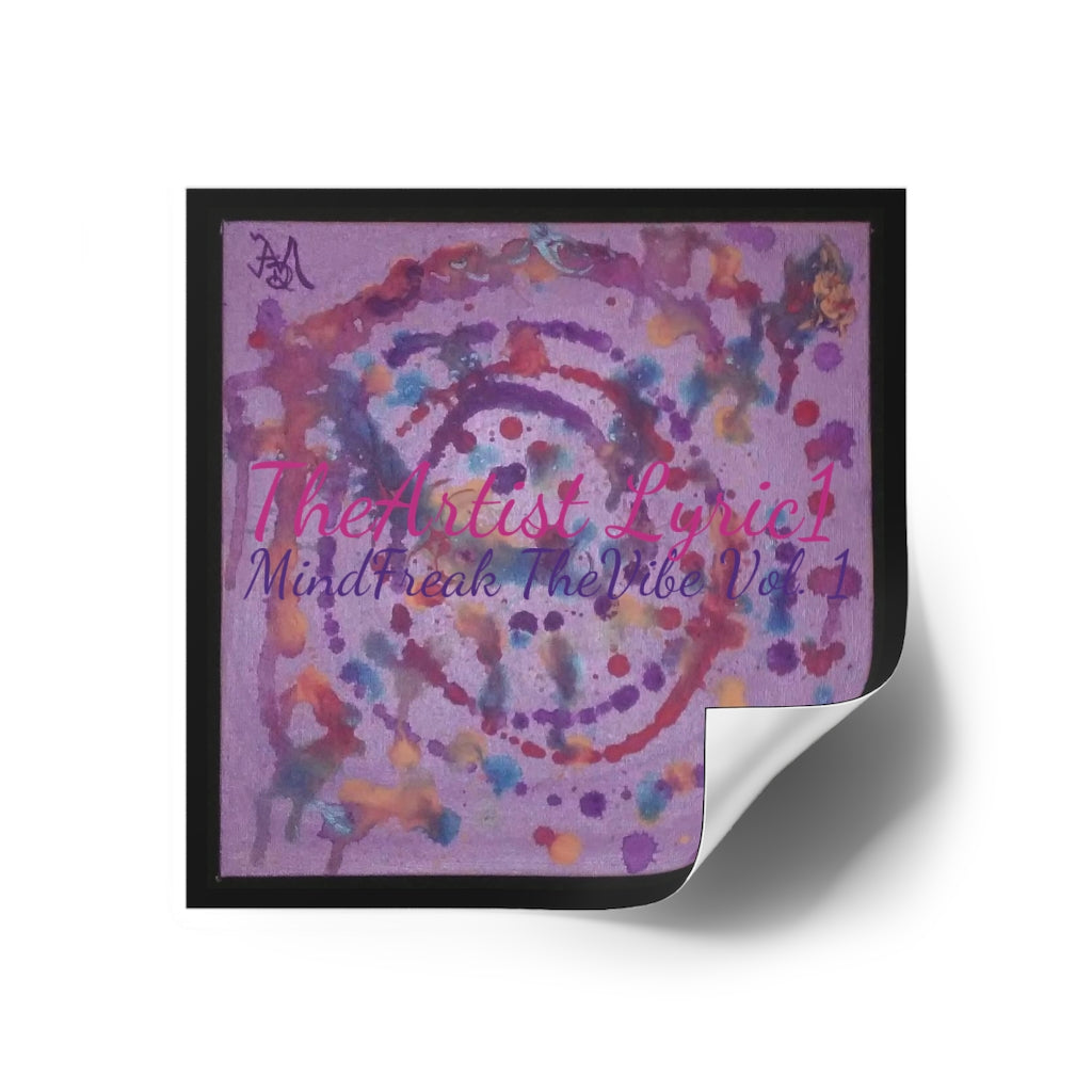 Copy of MindFreak TheVibe Vol. 1 (Album Art) Laminate Stickers, Square