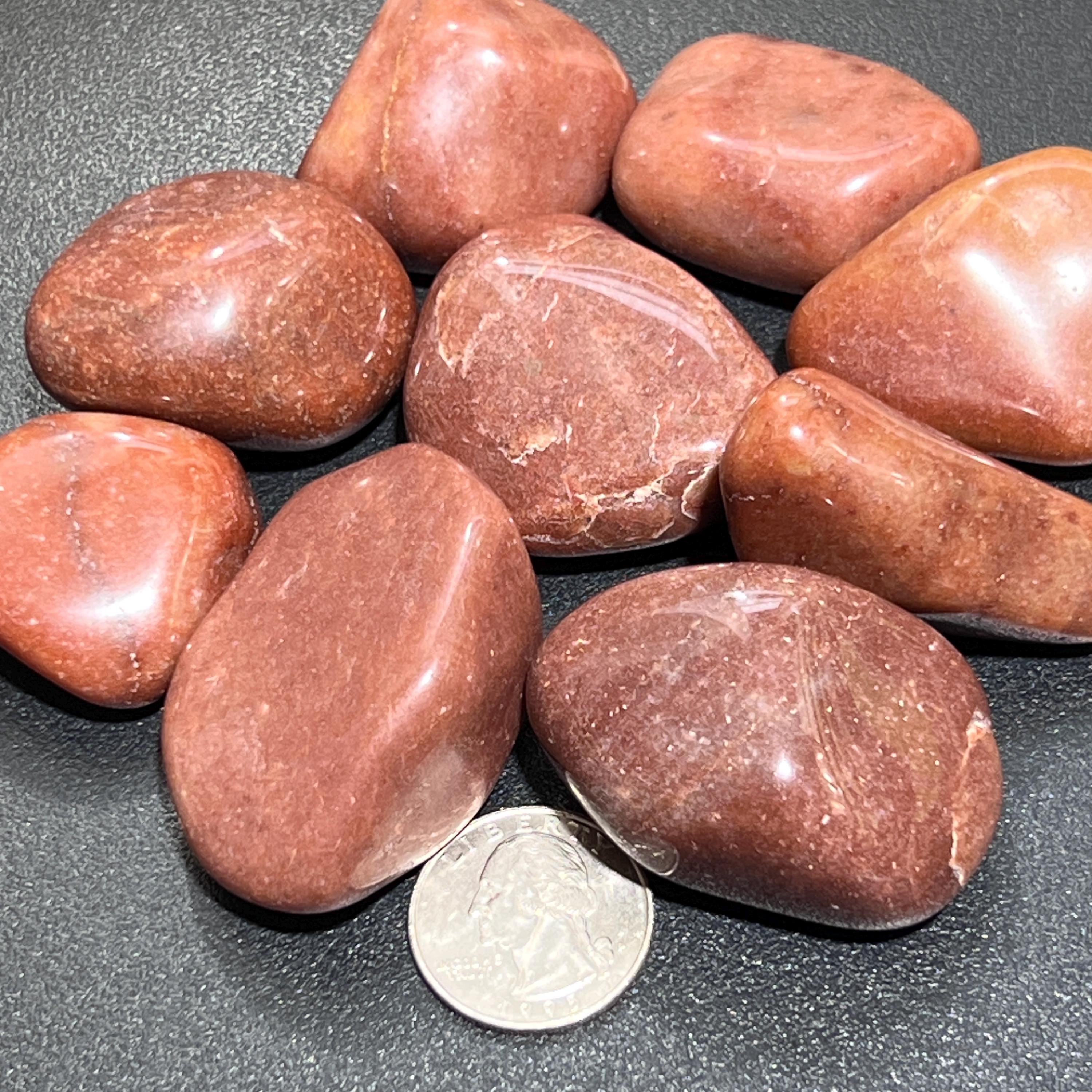 Large Red Brown Jasper Tumbled Stones (By The Piece Or Pound) Wholesale Amazing Crystals