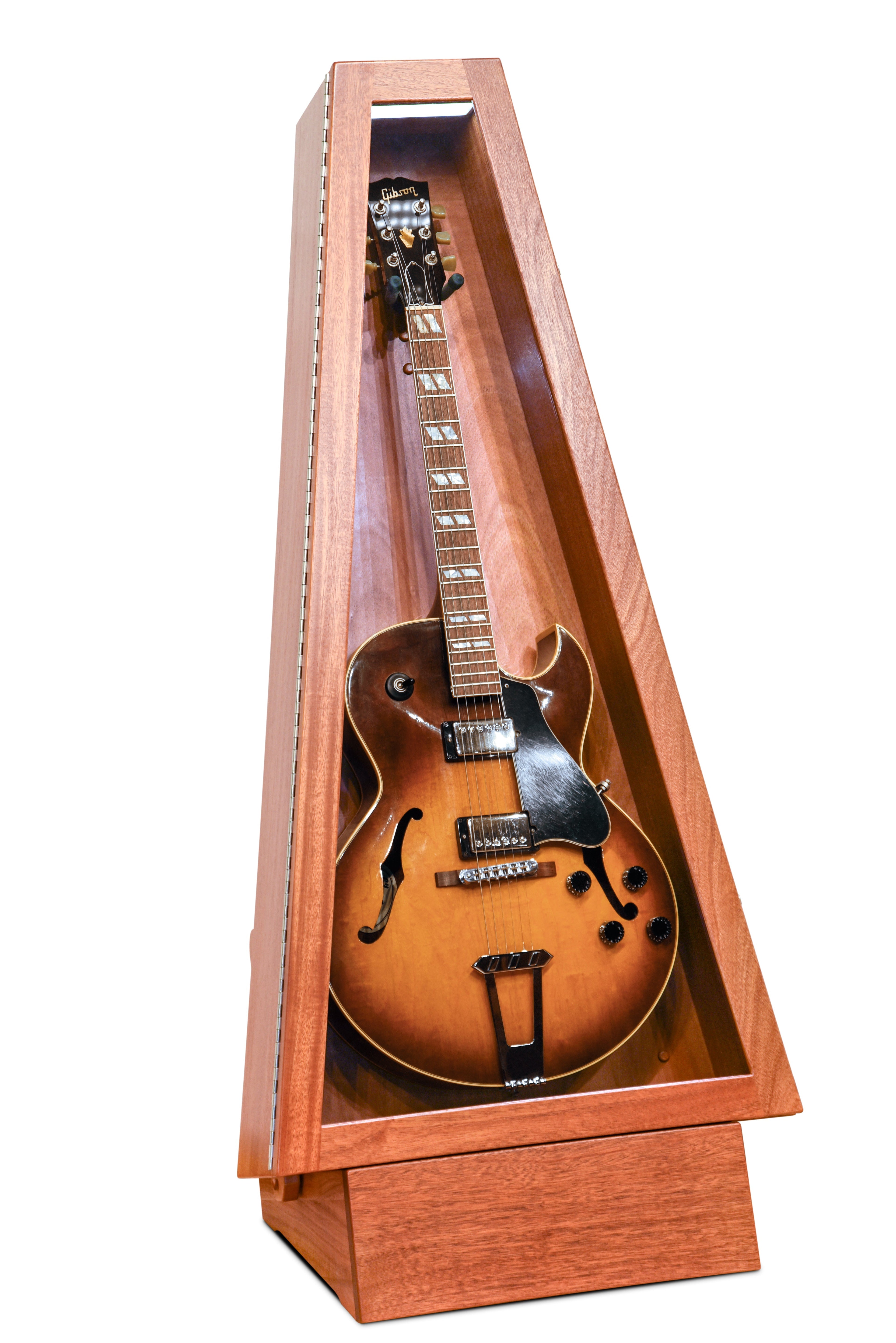 ClimaStand Triangle Humidor with Base - African Mahogany Acoustic Remedy Cases