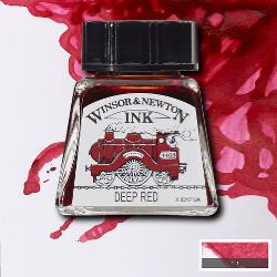 Winsor & Newton Drawing Ink---Deep Red ShopSketchBox