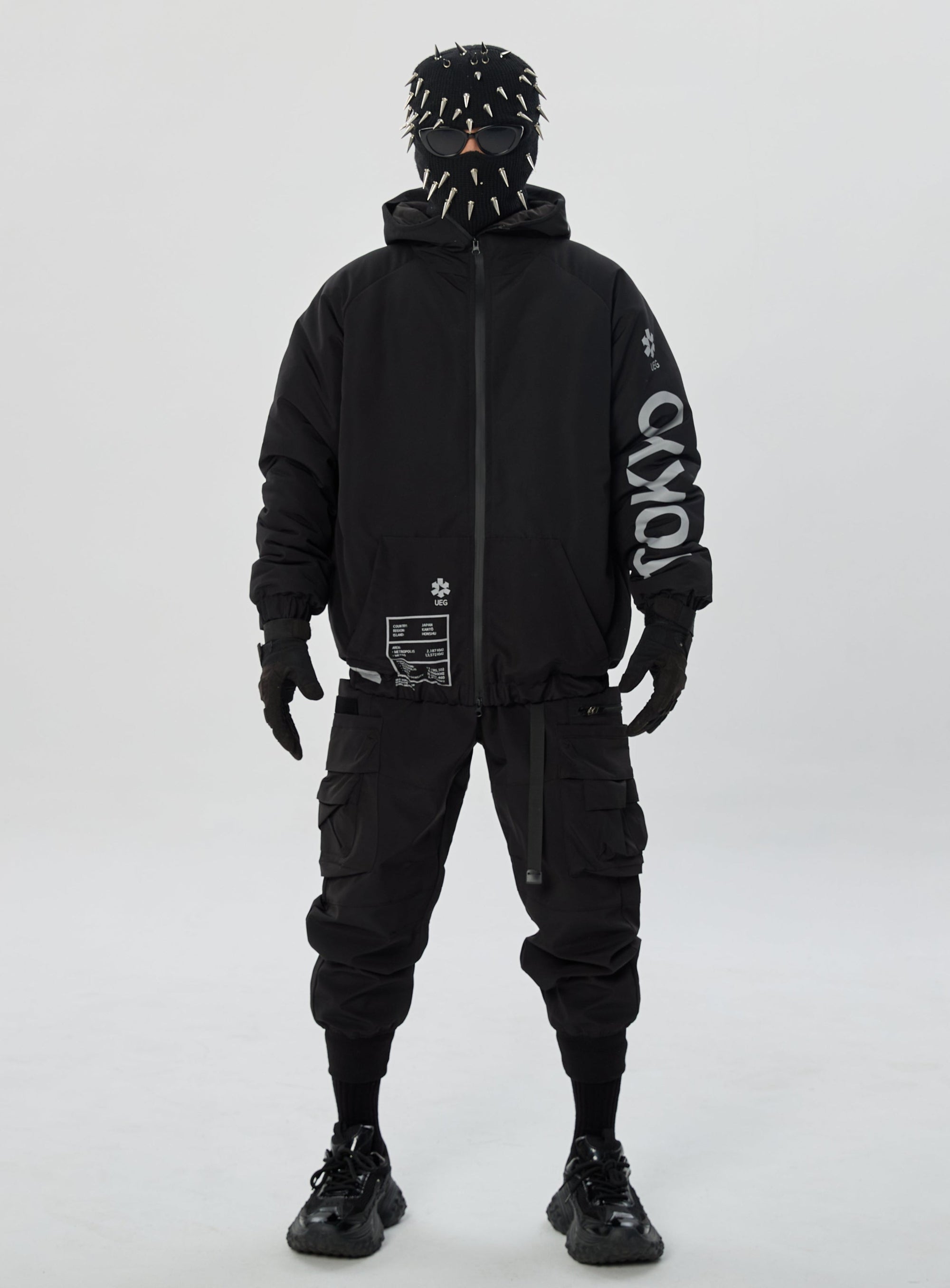 IB433 Black Winter Tokyo Parka Jacket Niepce