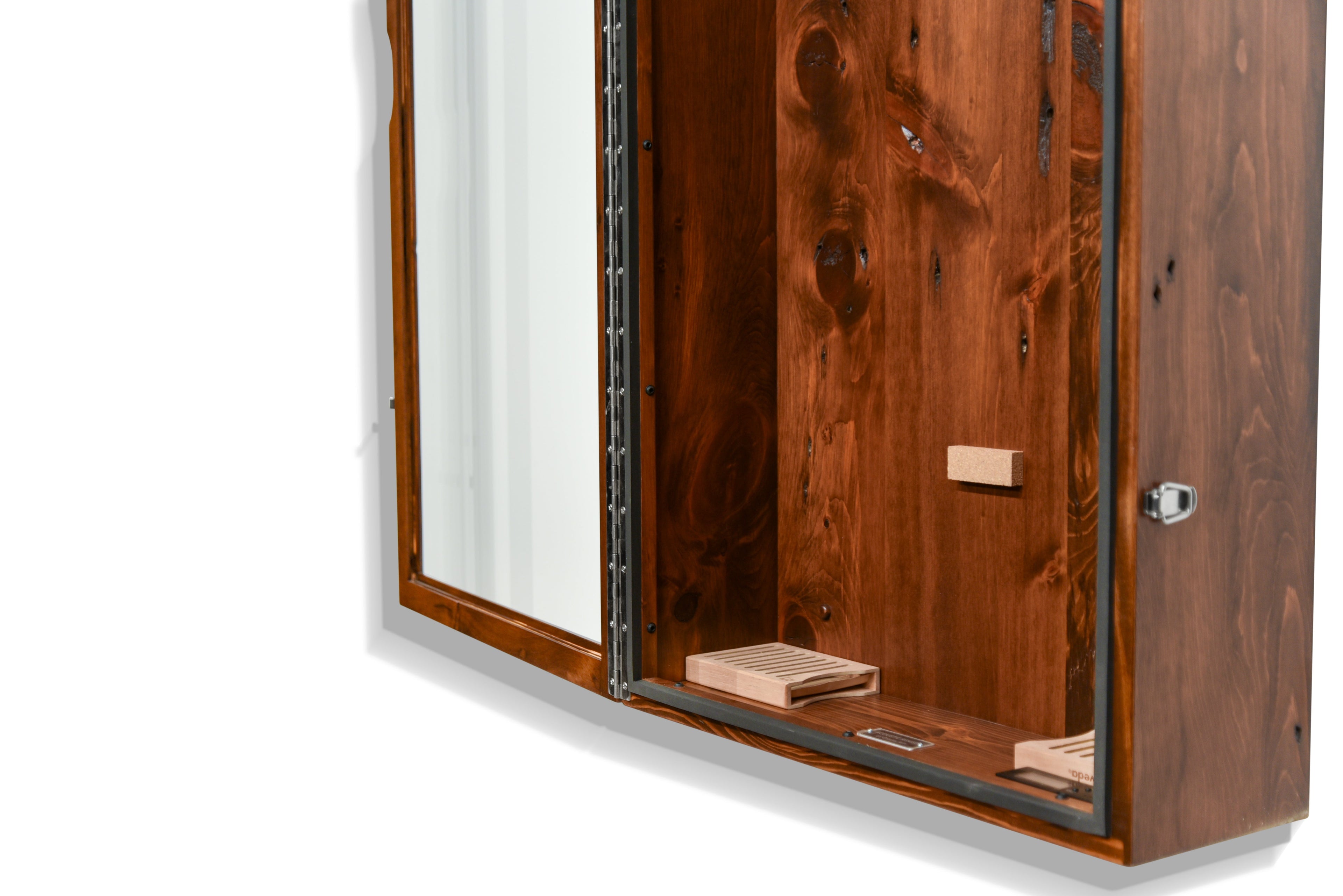 ClimaCase Rectangle Humidor - 300 Year Old Reclaimed Wood with Boston Stain Acoustic Remedy Cases