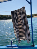Zebra Cotton Linen Towel Eastern Woven
