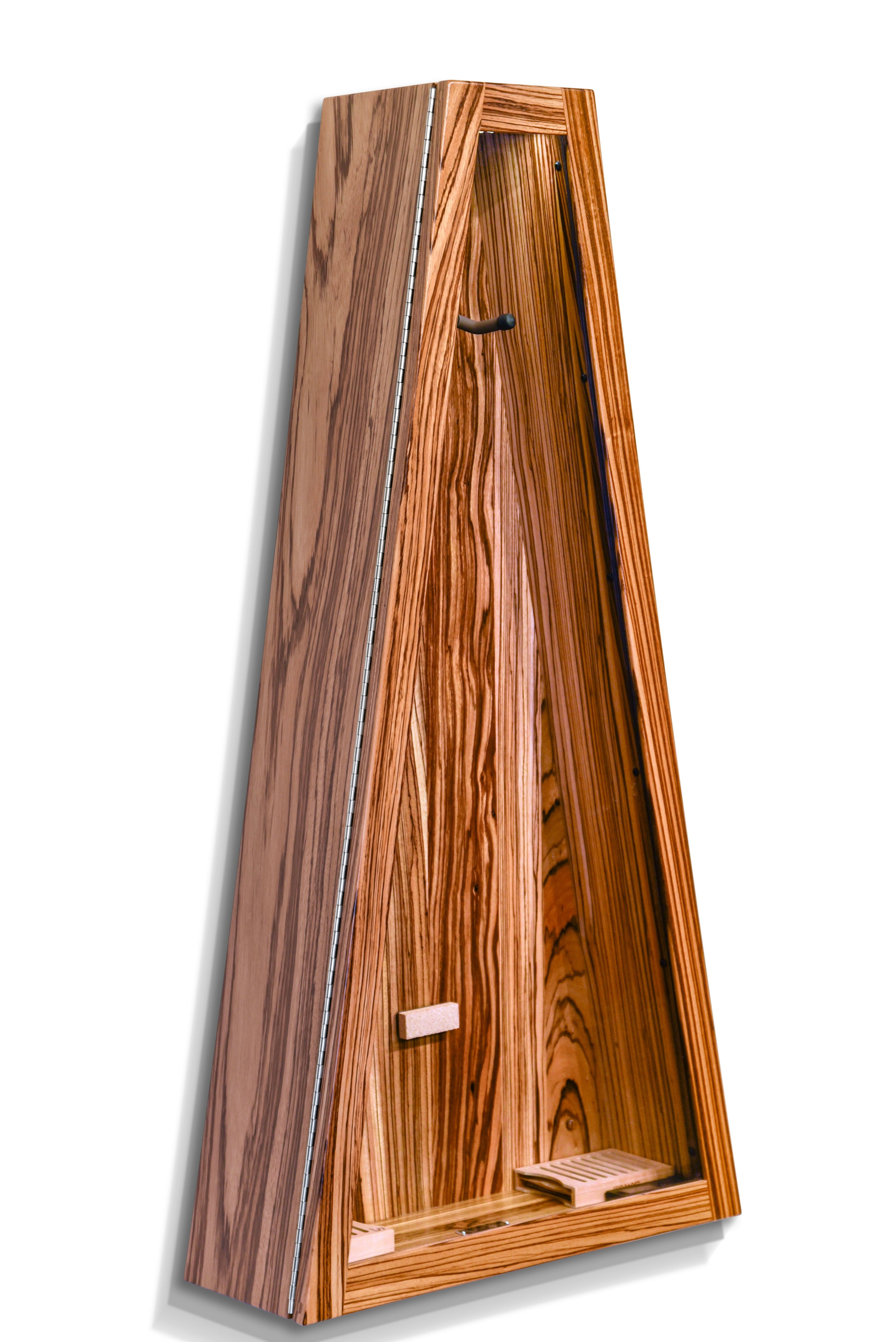 ClimaCase Triangle Humidor - Zebrawood Acoustic Remedy Cases