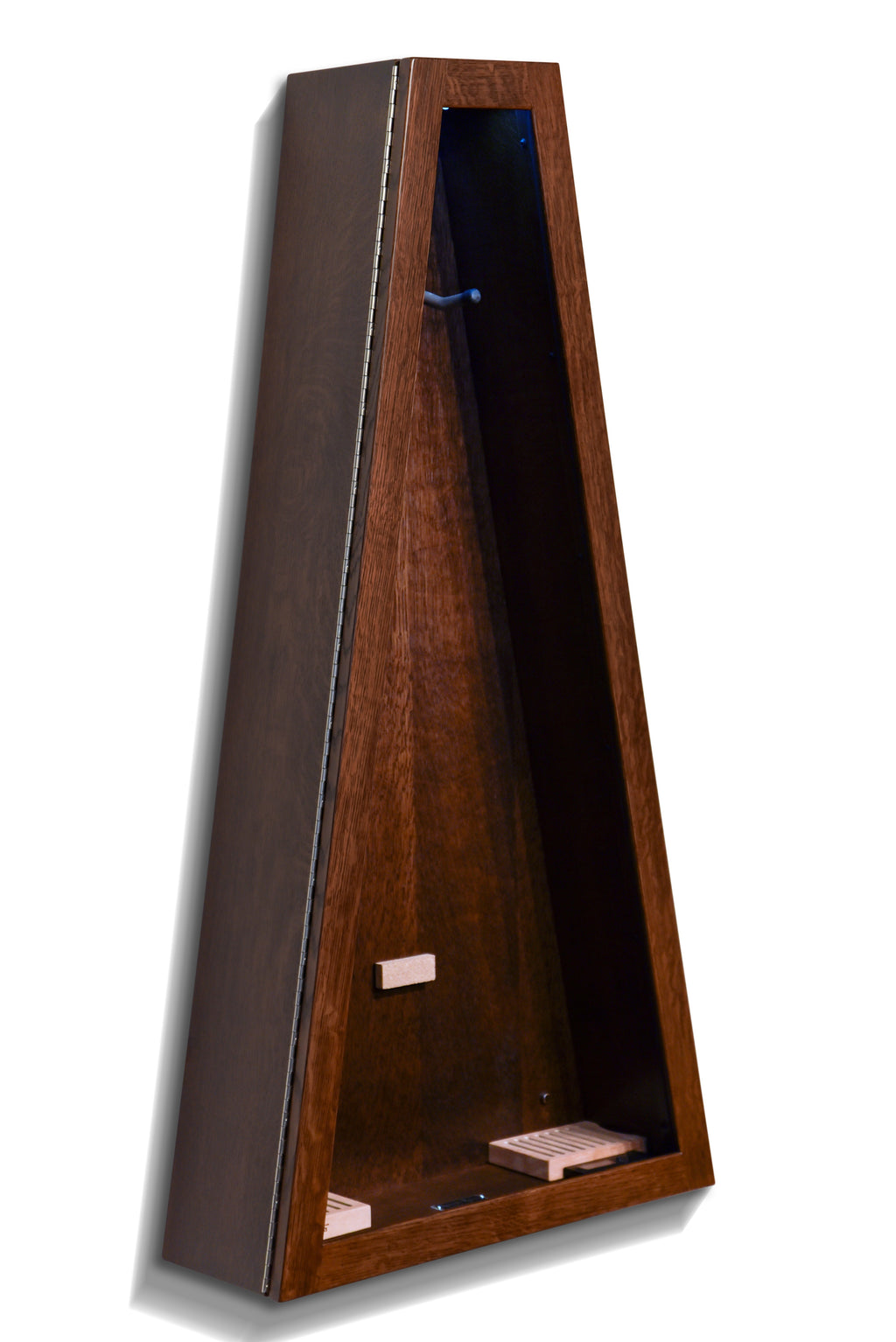 ClimaCase Triangle Humidor - Quartersawn White Oak with Onyx Stain Acoustic Remedy Cases