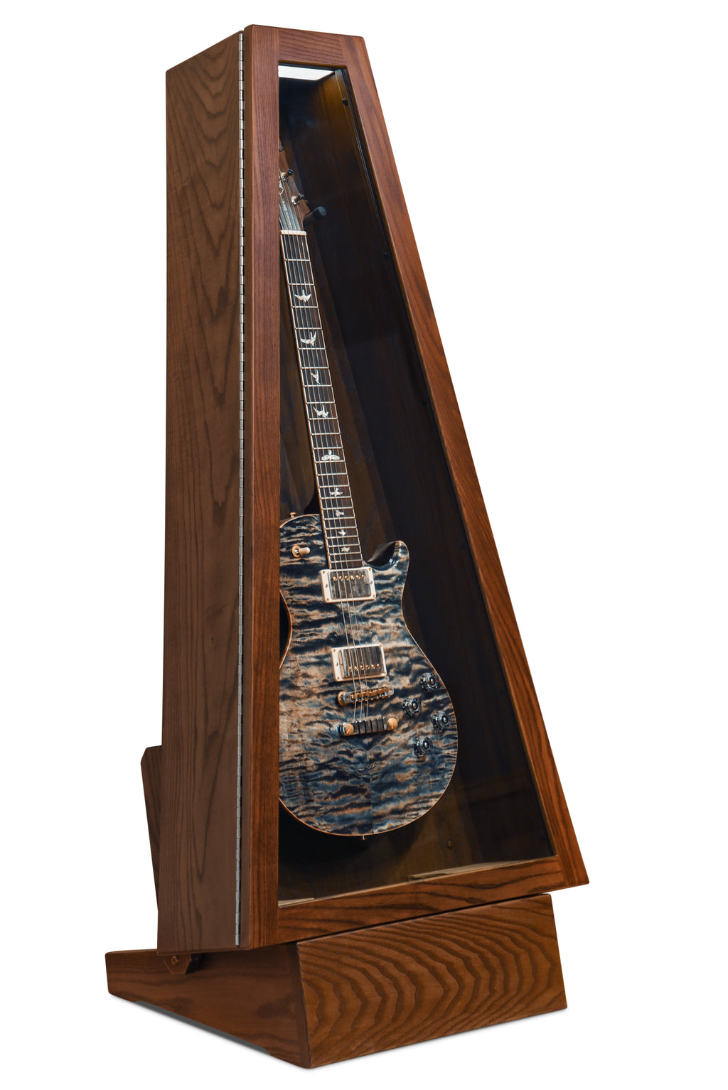 ClimaStand Triangle Humidor with Base - Northern White Ash with Coffee Stain Acoustic Remedy Cases