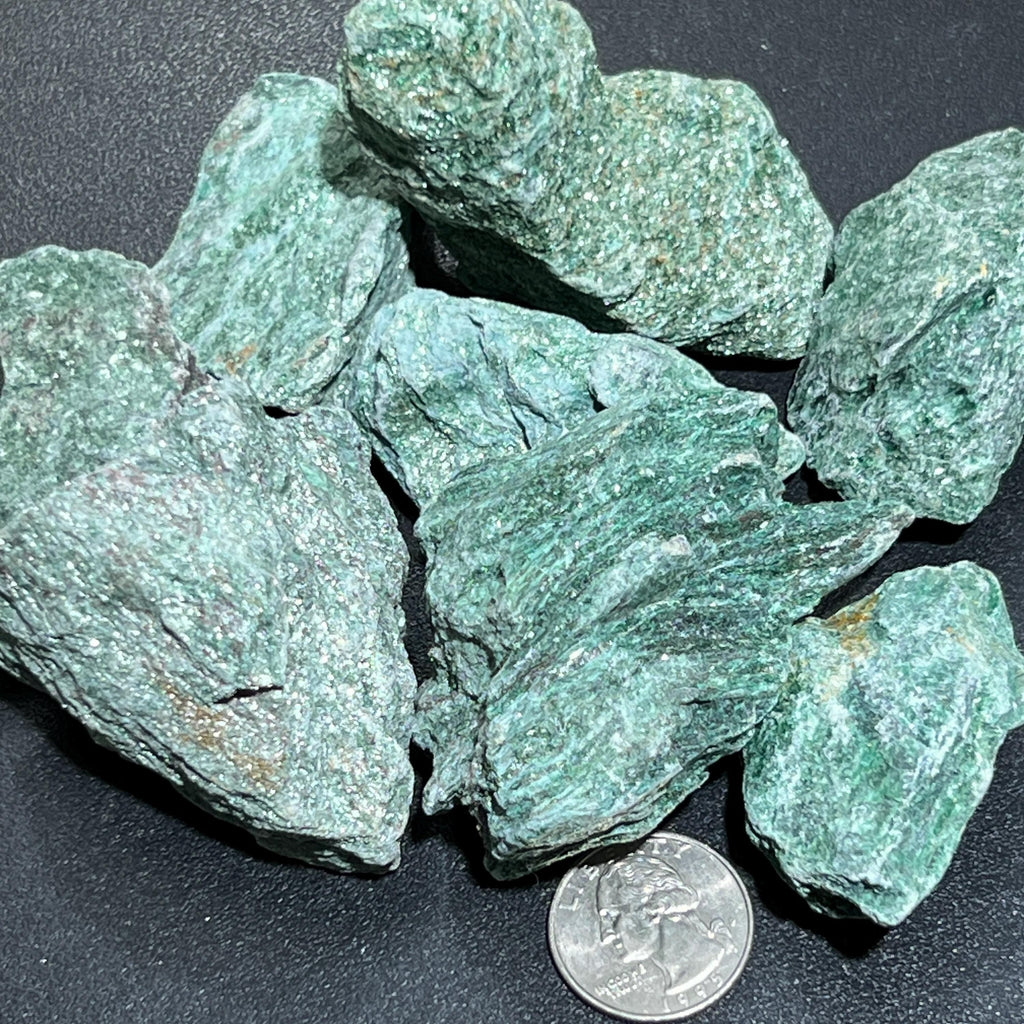 Green Fuchsite Rough Raw Stones (By The Piece or Pound) Wholesale Amazing Crystals