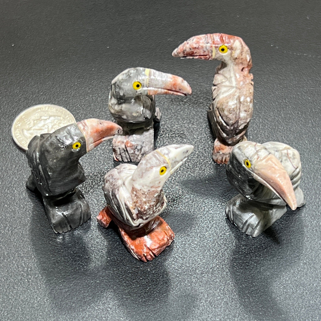 Small Soapstone Animals Carvings (Packs of 10) Wholesale Miniatures Amazing Crystals