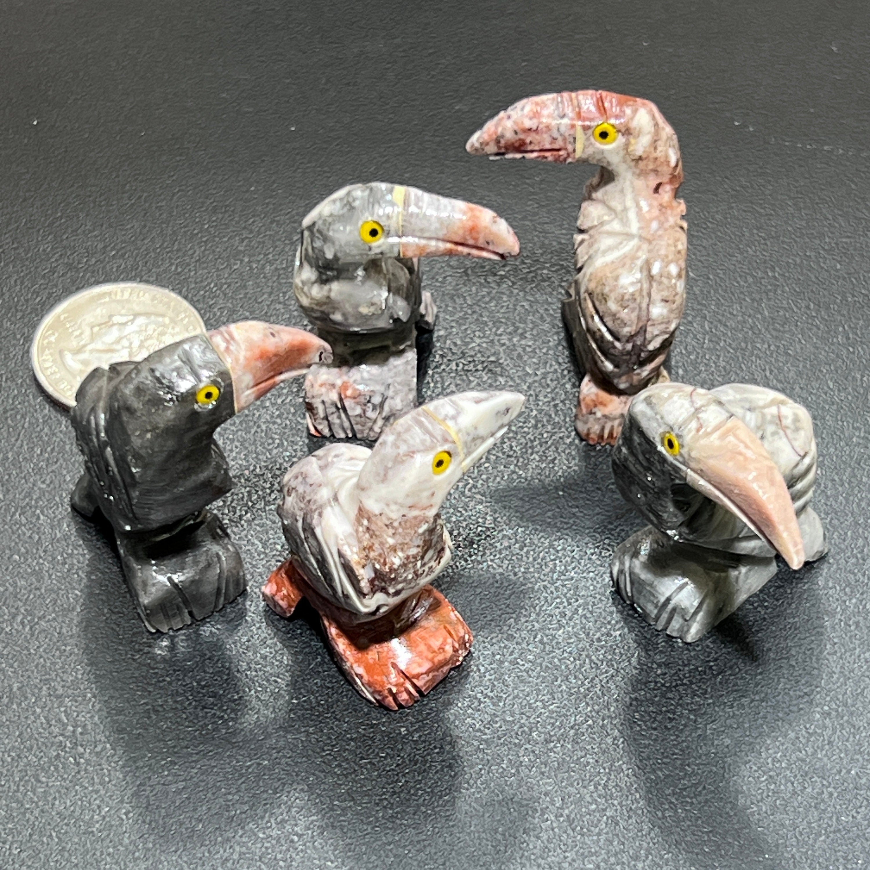 Small Soapstone Animals Carvings (Packs of 10) Wholesale Miniatures Amazing Crystals