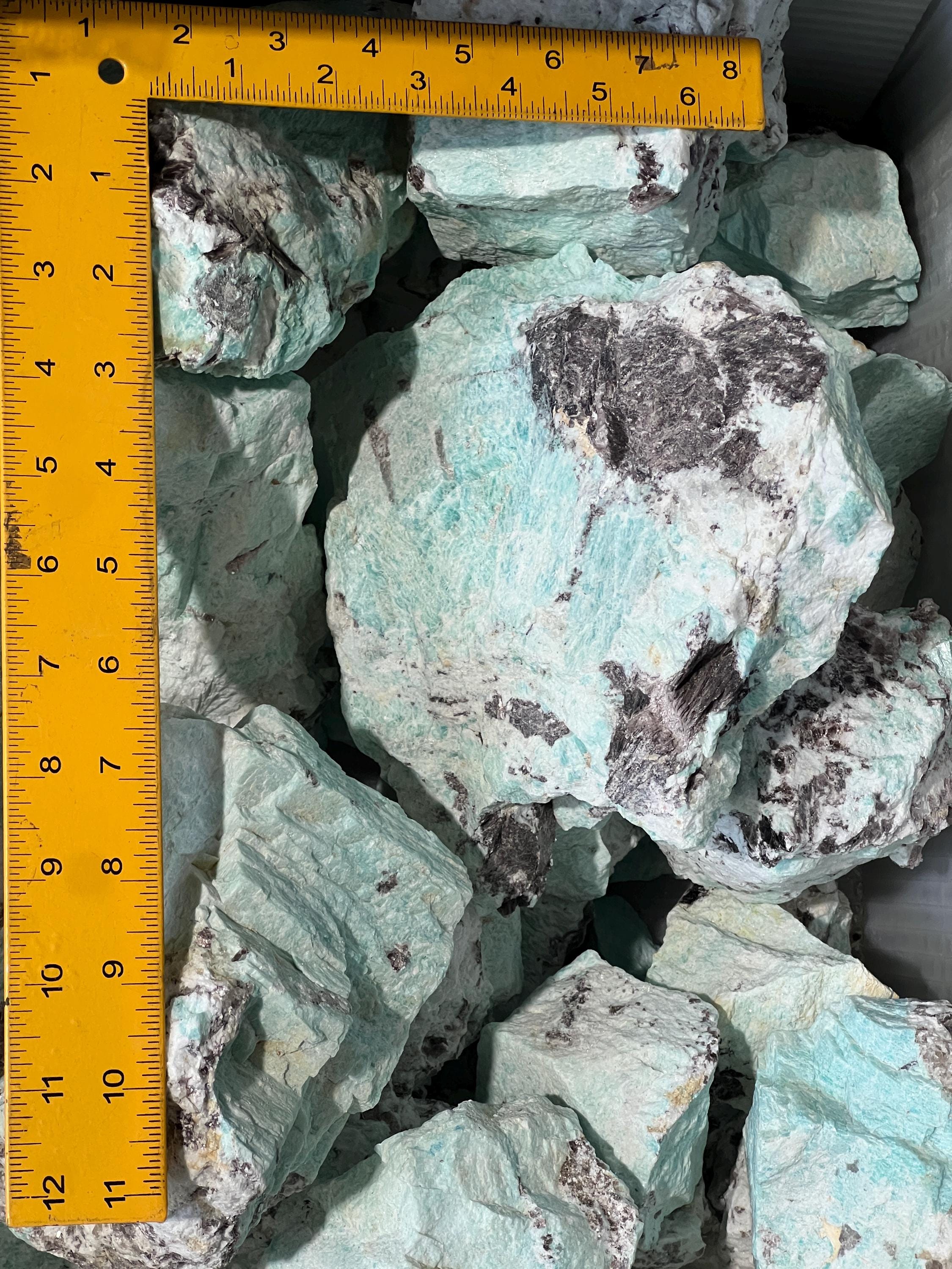 Extra Quality Amazonite Boulders (4-10 Inches) Large Rough Raw Crystal Stones Gemstone Home Decor Supply Amazing Crystals