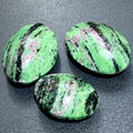 Ruby Zoisite Anyolite Crystal Palm Stones (UV Reactive) Carving Amazing Crystals