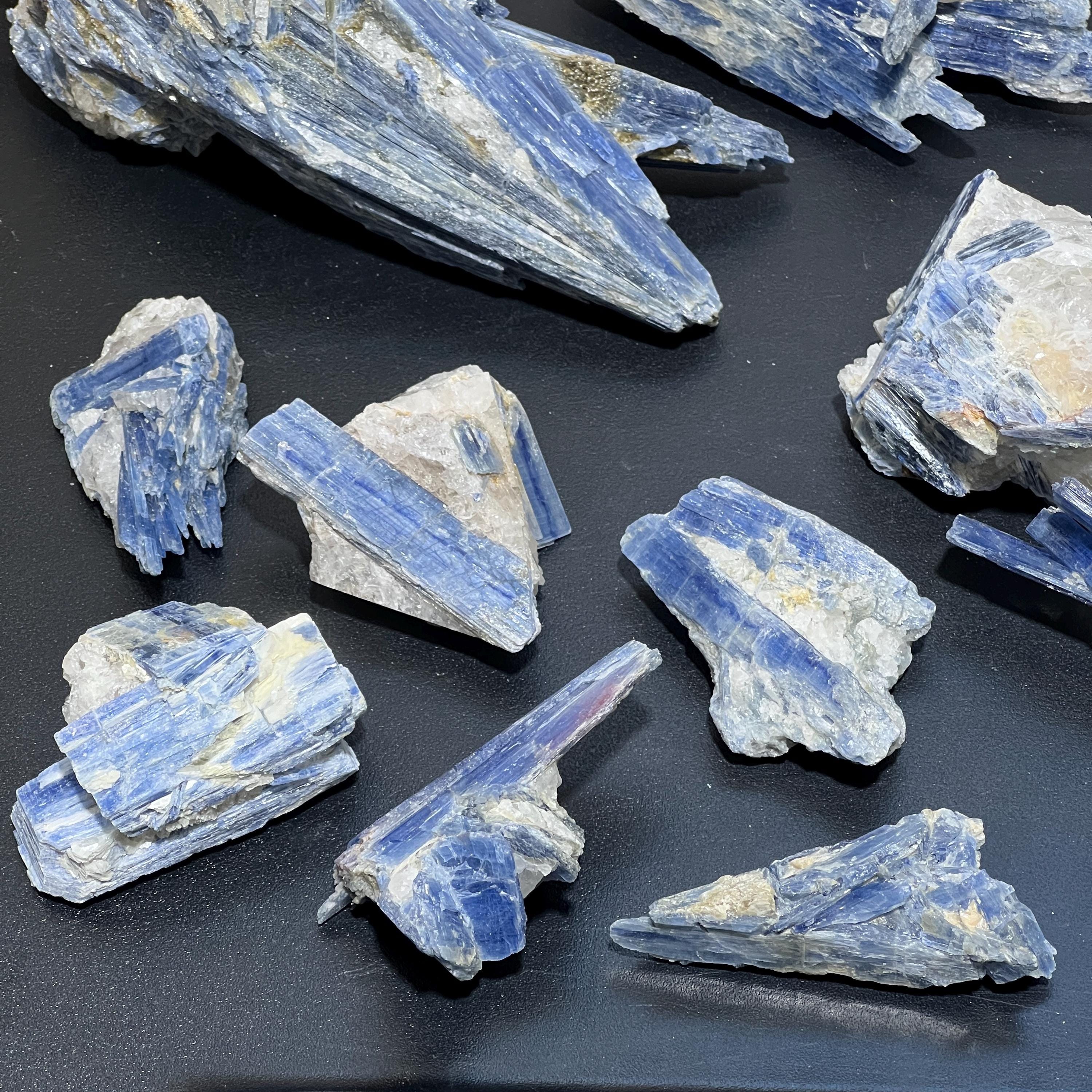 Blue Kyanite Large Crystal (By The Piece Or 1 LB) Rough Raw Clusters In Matrix Bulk Wholesale Amazing Crystals
