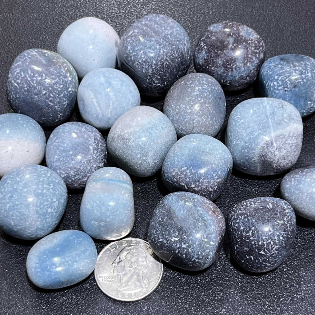 Blue Trolleite Tumbled Stones (Ascension Stone)(By The Piece or Pound) Gemstone Wholesale Amazing Crystals