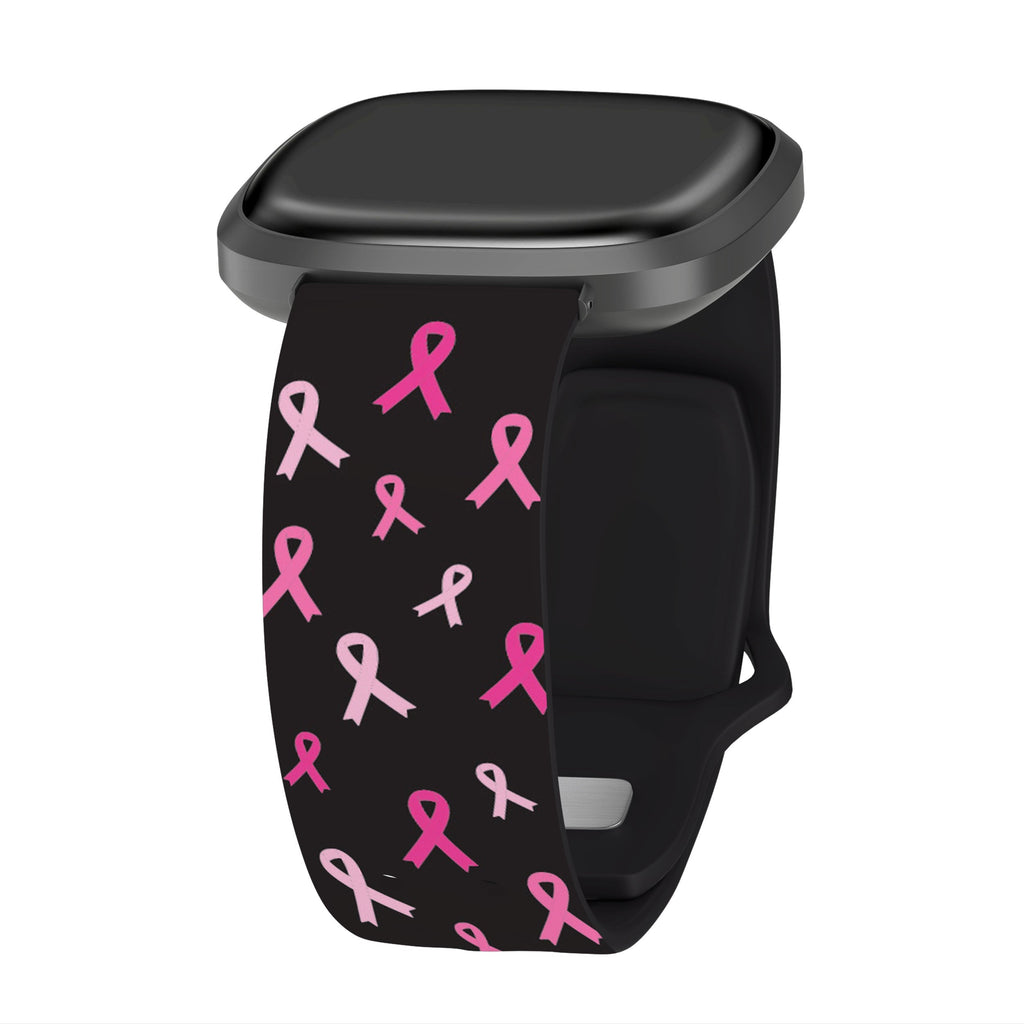Breast Cancer Awareness HD Fitbit Versa 3 & Sense 1 Watch Band Affinity Bands
