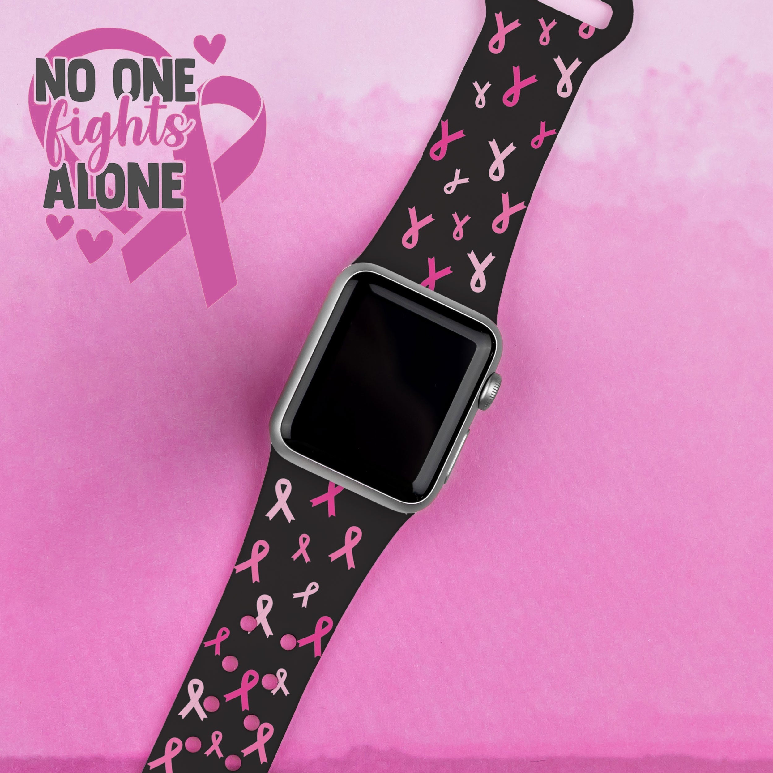 Breast Cancer Awareness HD Apple Watch Band Affinity Bands