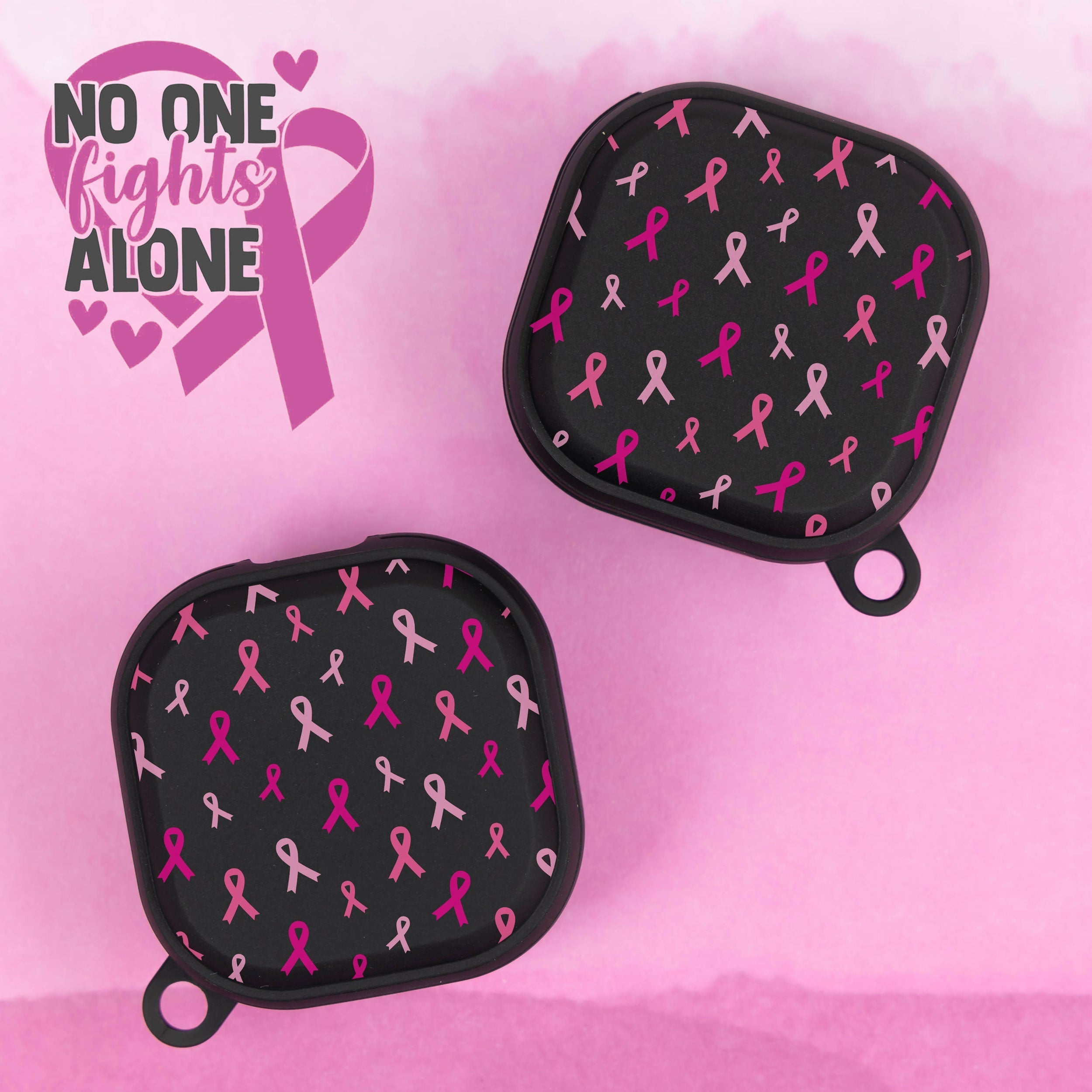 Breast Cancer Awareness HDX Samsung Galaxy Buds Pro & Buds Live Case Cover Affinity Bands