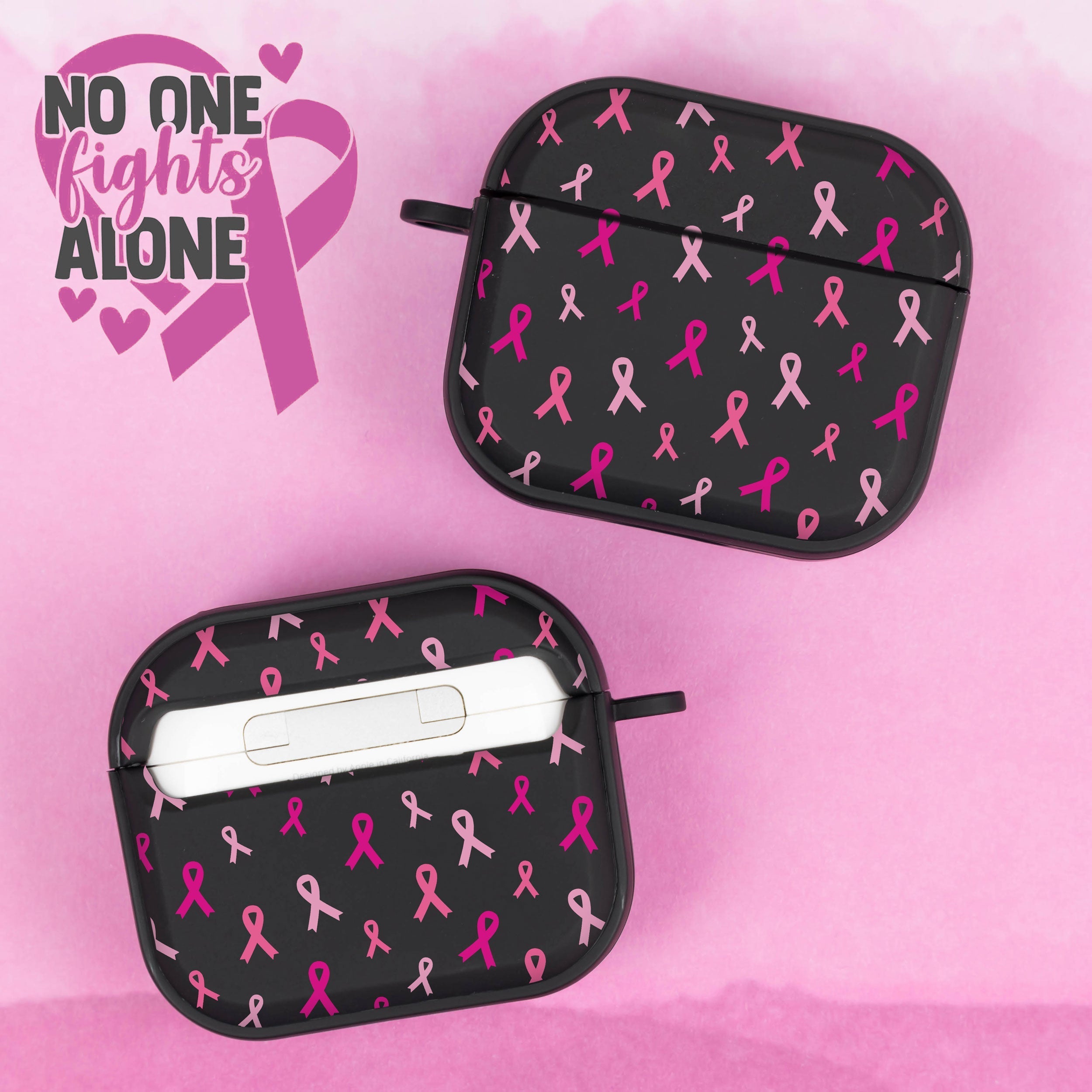 Breast Cancer Awareness HDX Apple AirPods Gen 3 Case Cover Affinity Bands