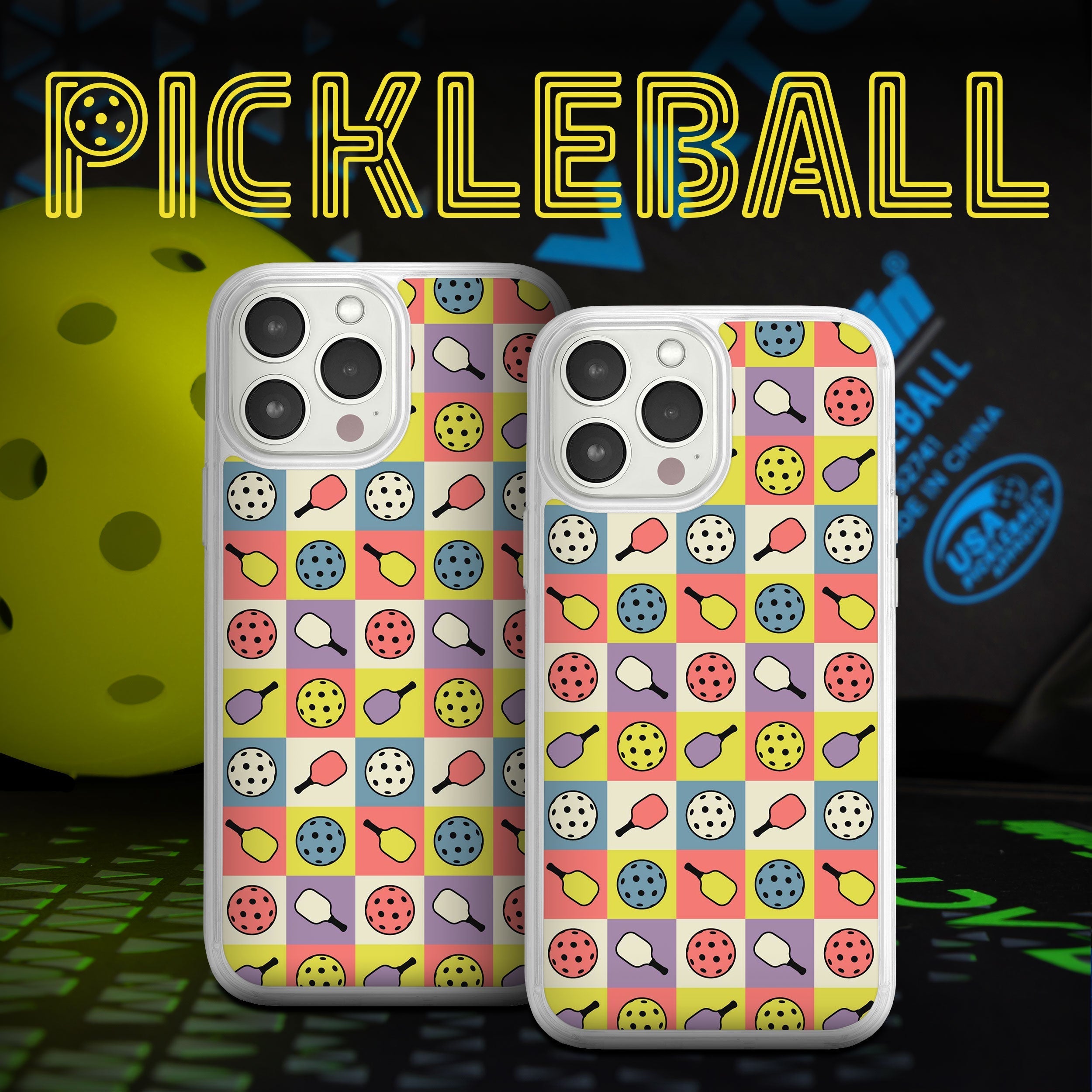 Pickleball HD Apple iPhone 12 Series Mag-Safe Phone Case Affinity Bands