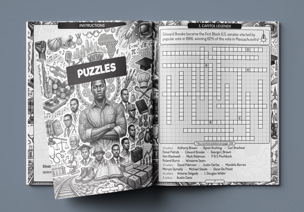 Black Men Fill-In Puzzles Imani Oliver